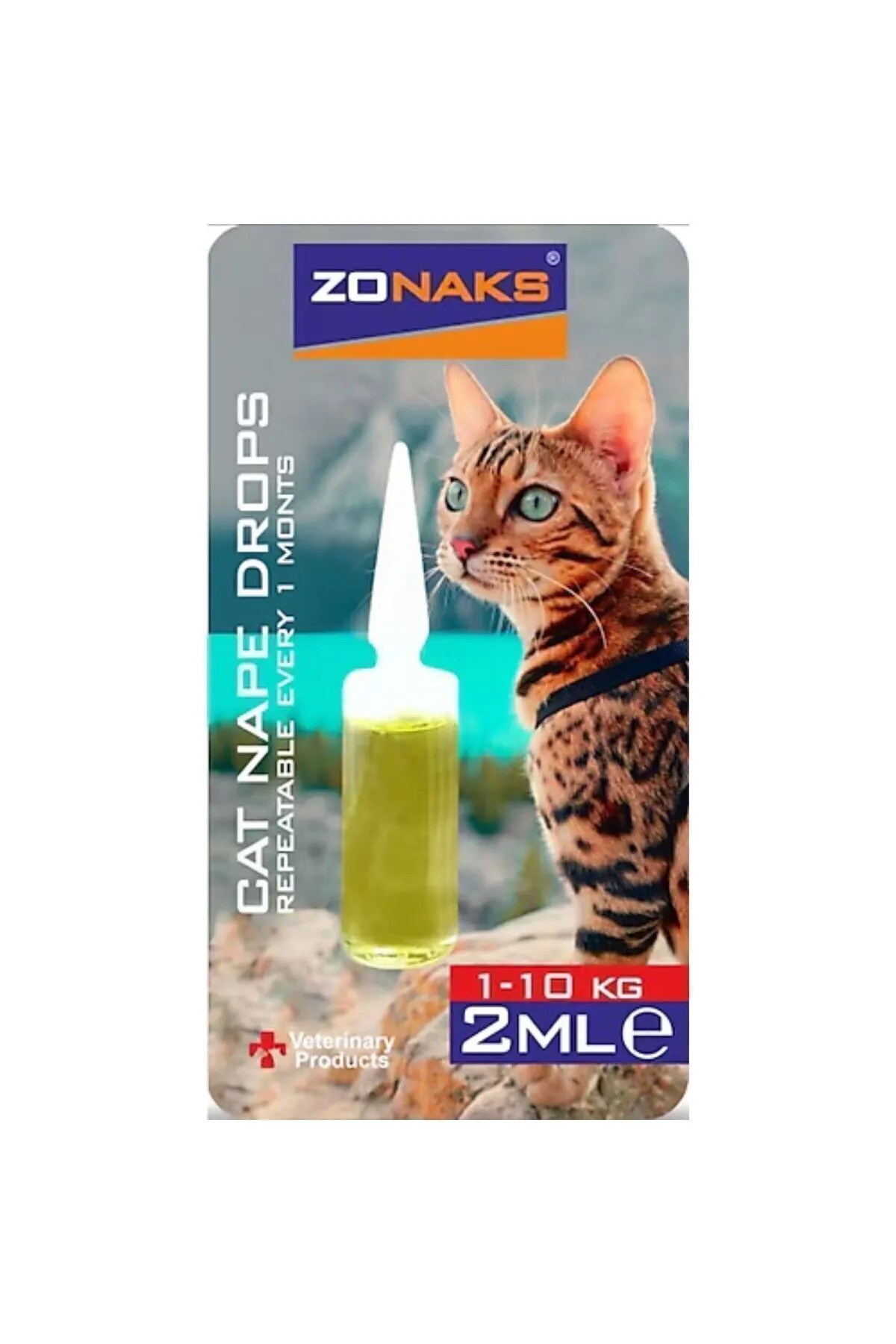 Zonaks Cat Nape Drops Kedi Bakım Damlası (1-10kg) 2ml