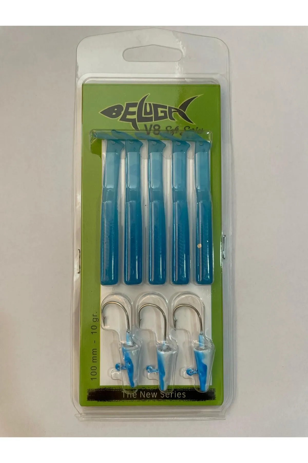 BELUGA V8 100mm 10g Silikon Balık - Blue