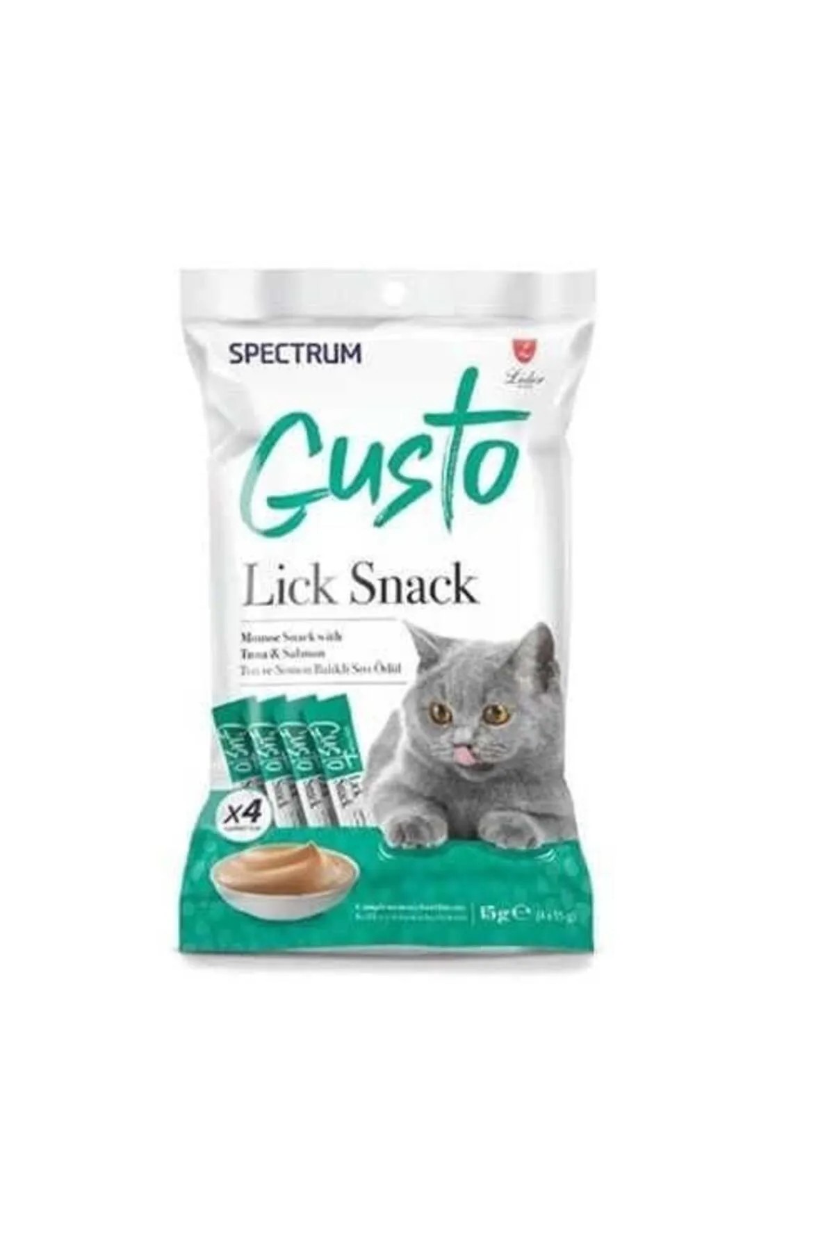 Spectrum Gusto Ton ve Somon Balıklı Sıvı Ödül Maması 15 gr 4 x 15 gr