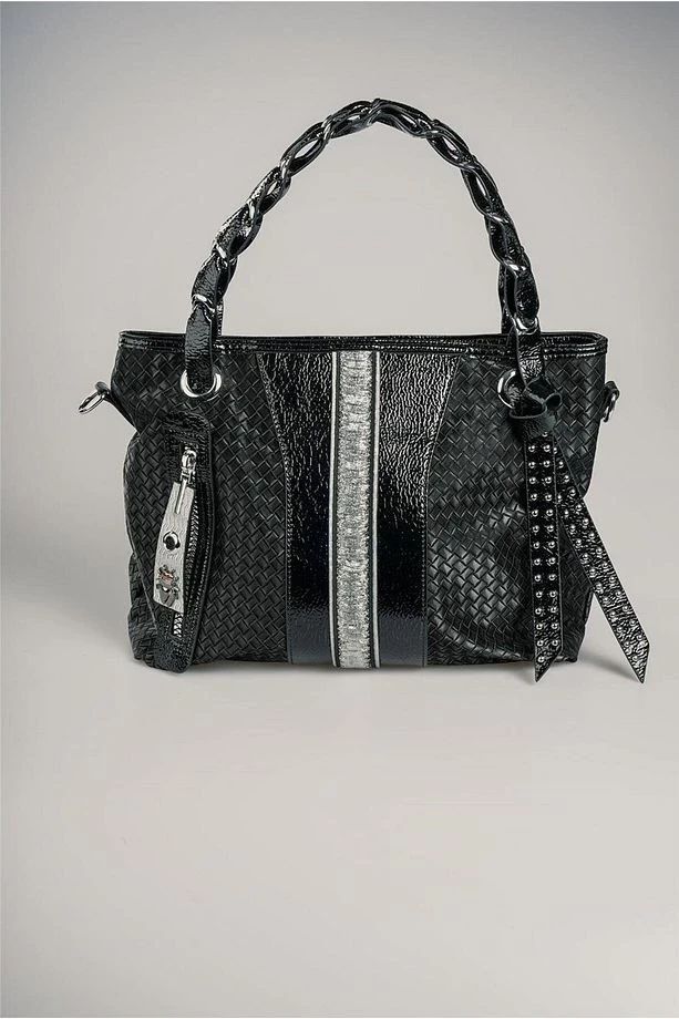 Jaxe Siyah Cilt Omuz Çantası