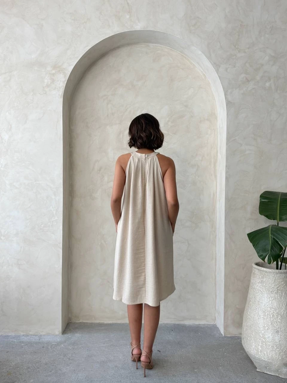 Salaş keten elbise