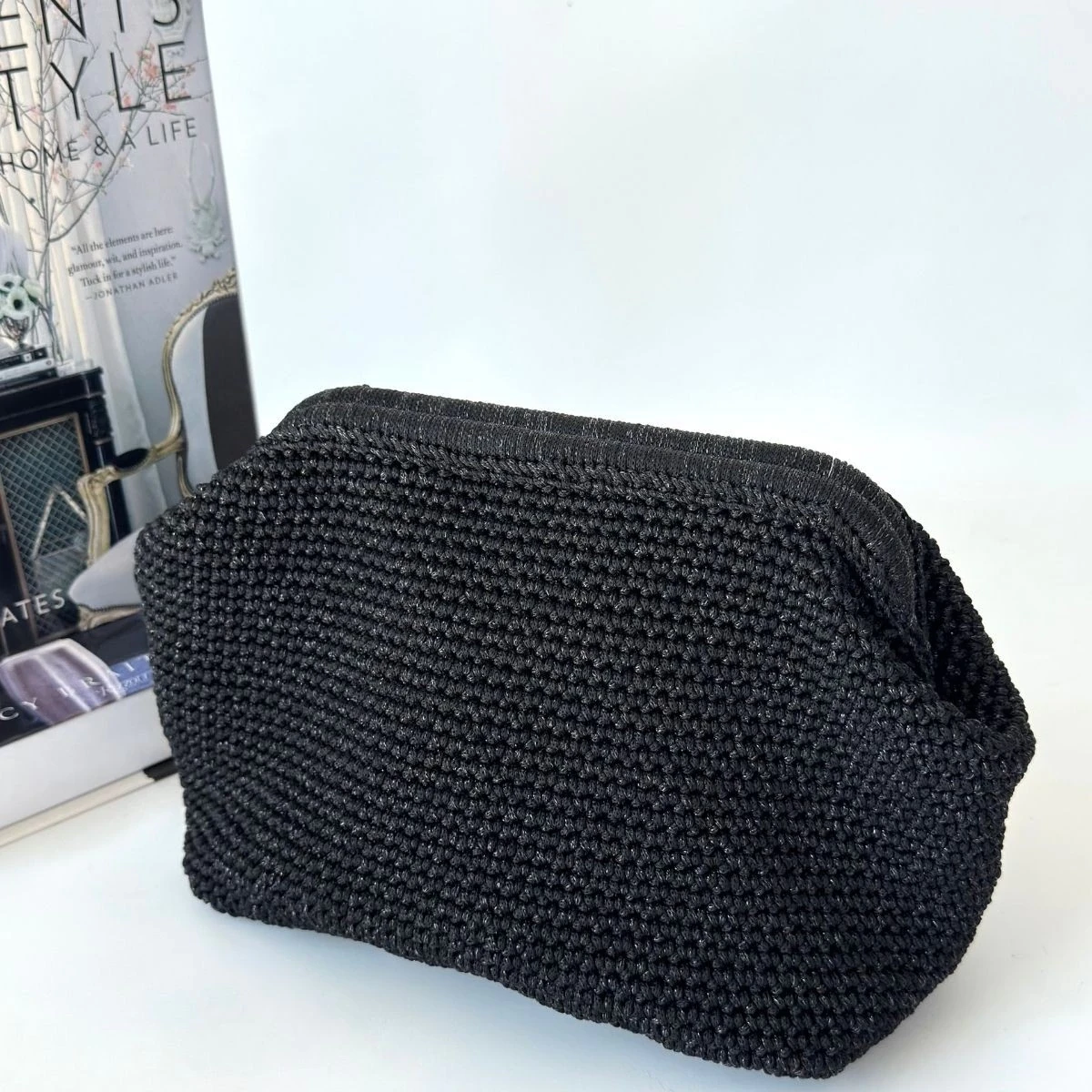 Froy Siyah Örgü Çanta