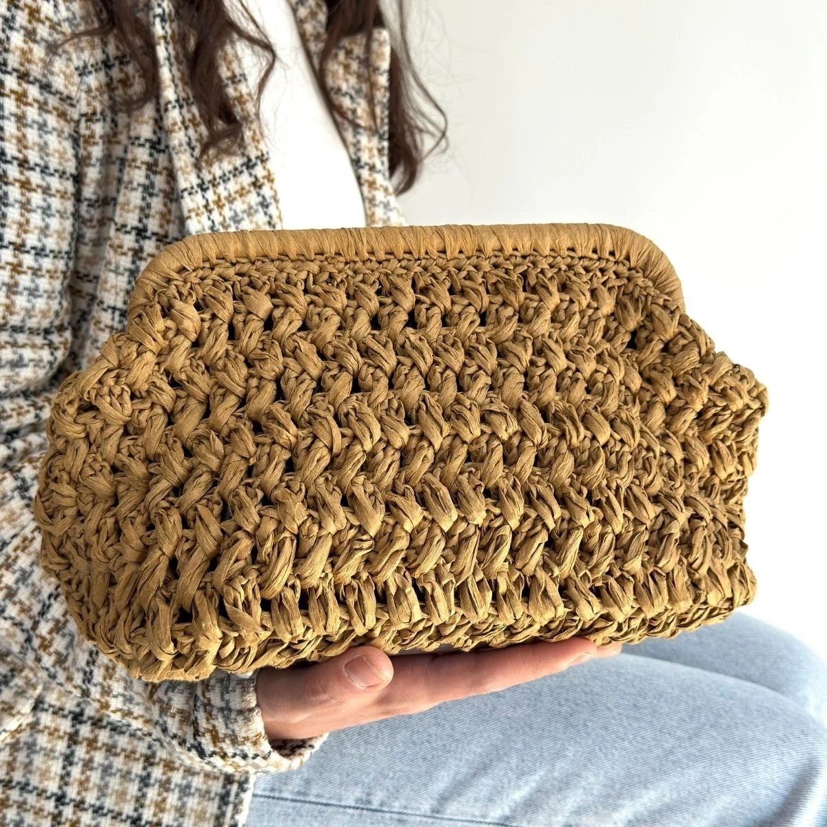 Froy Hasır  Örgü Çanta