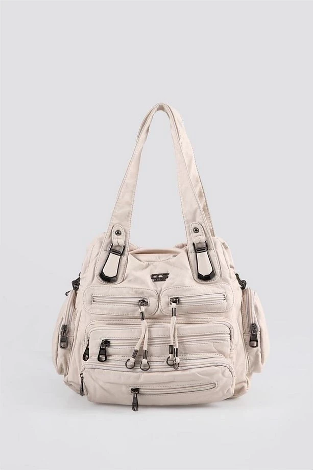 Miver Bej Cilt Omuz Çantası