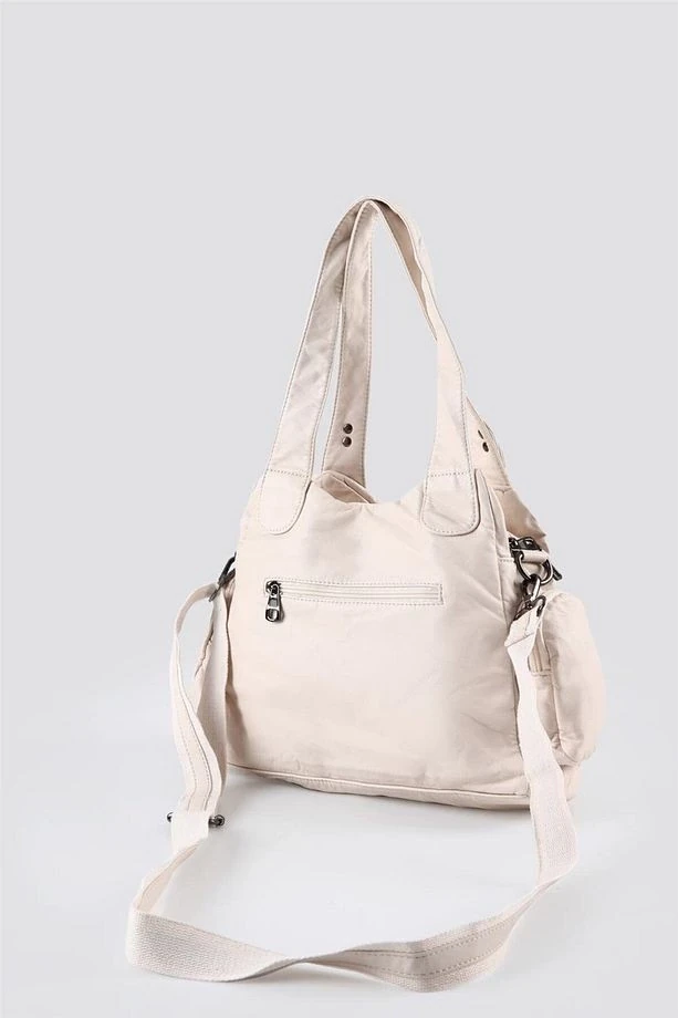 Diwer Bej Cilt Omuz Çantası