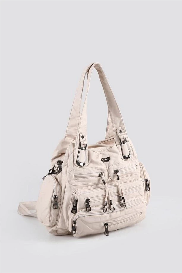 Miver Bej Cilt Omuz Çantası