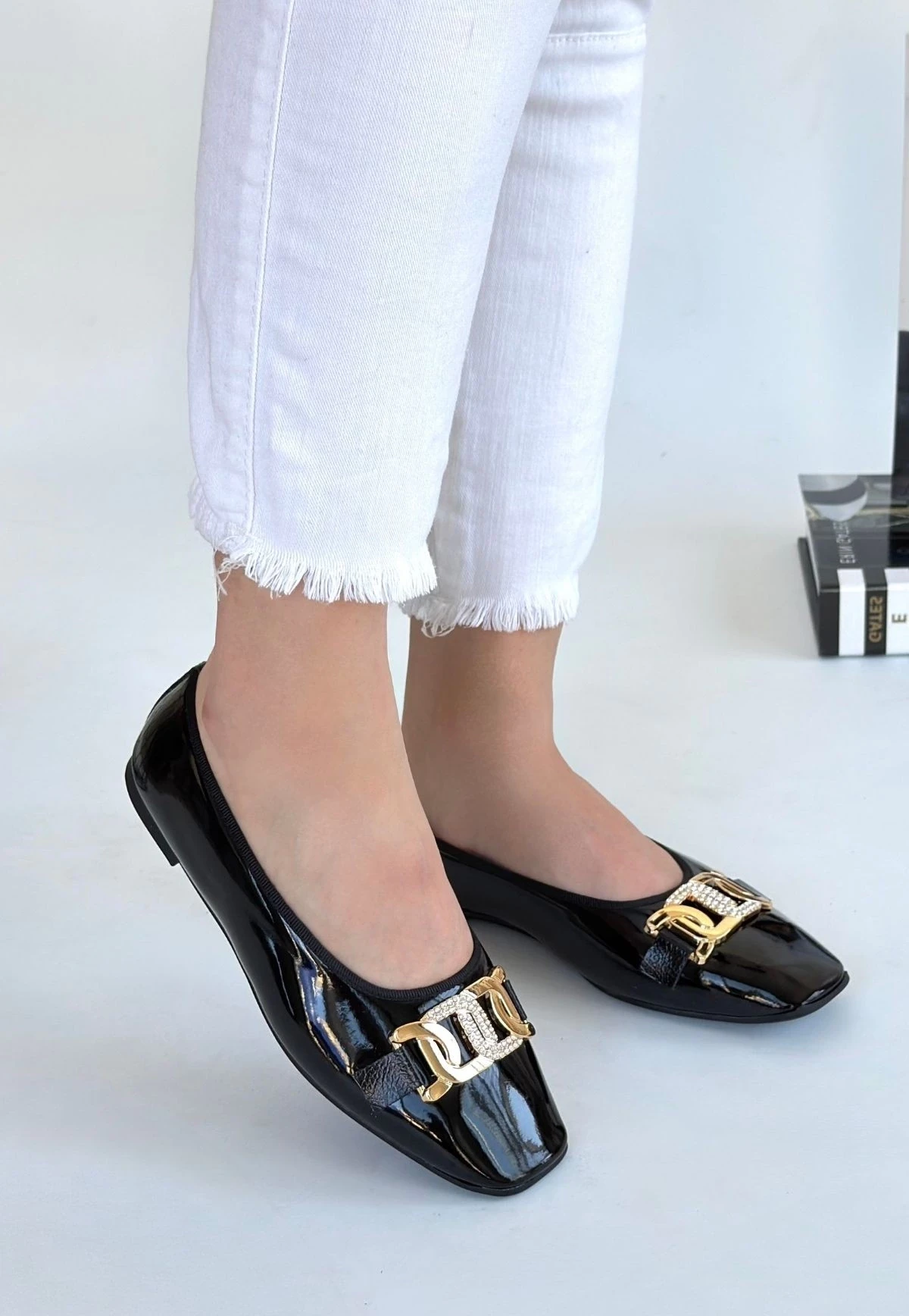 Embor Siyah Rugan Babet Ayakkabı