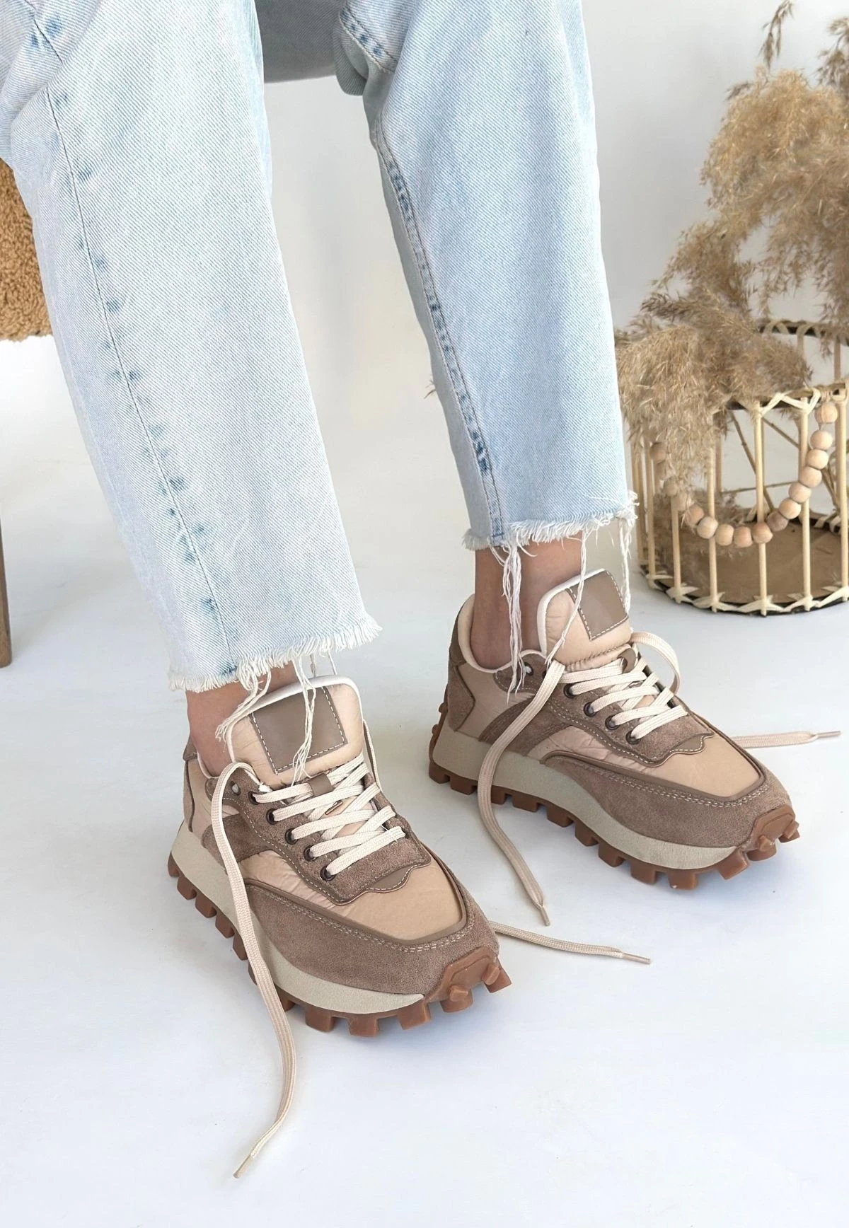 Berty Vizon Süet Bağcıklı Spor Ayakkabı