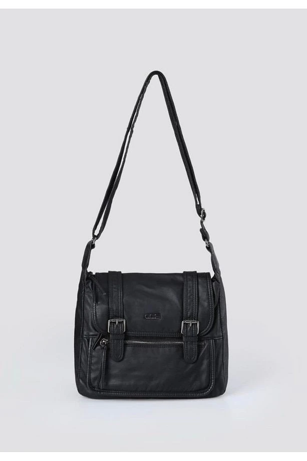 Liye Siyah Cilt Omuz Çantası