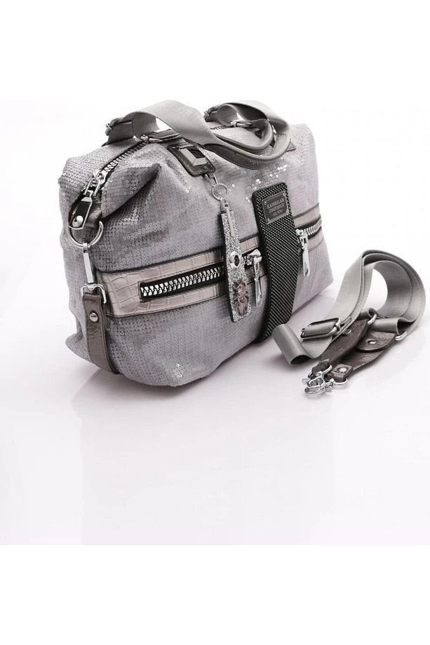 Merli Gri Cilt Omuz Çantası