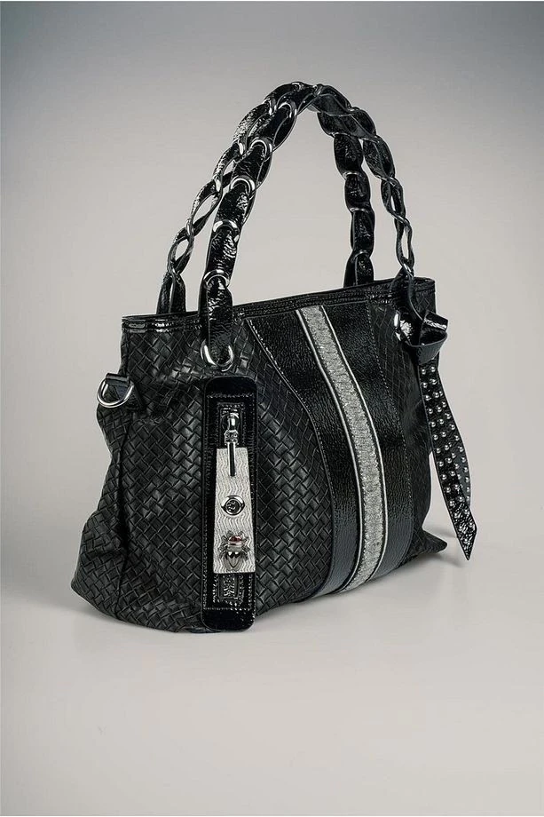 Jaxe Siyah Cilt Omuz Çantası