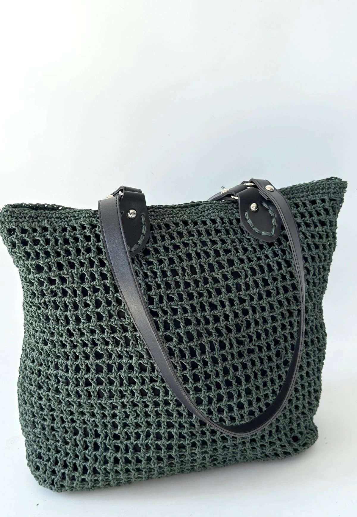 Loty Yeşil Örgü Çanta