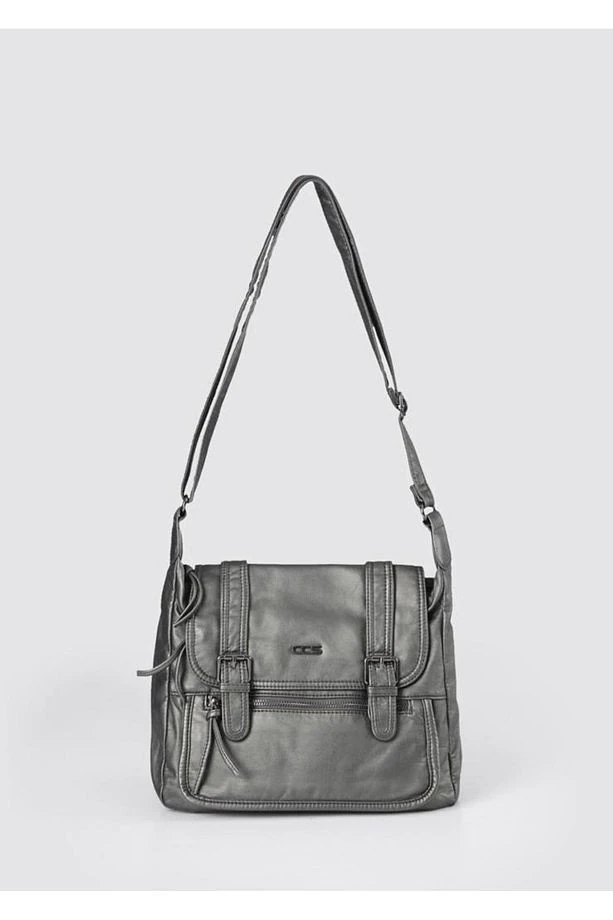 Liye Platin Cilt Omuz Çantası