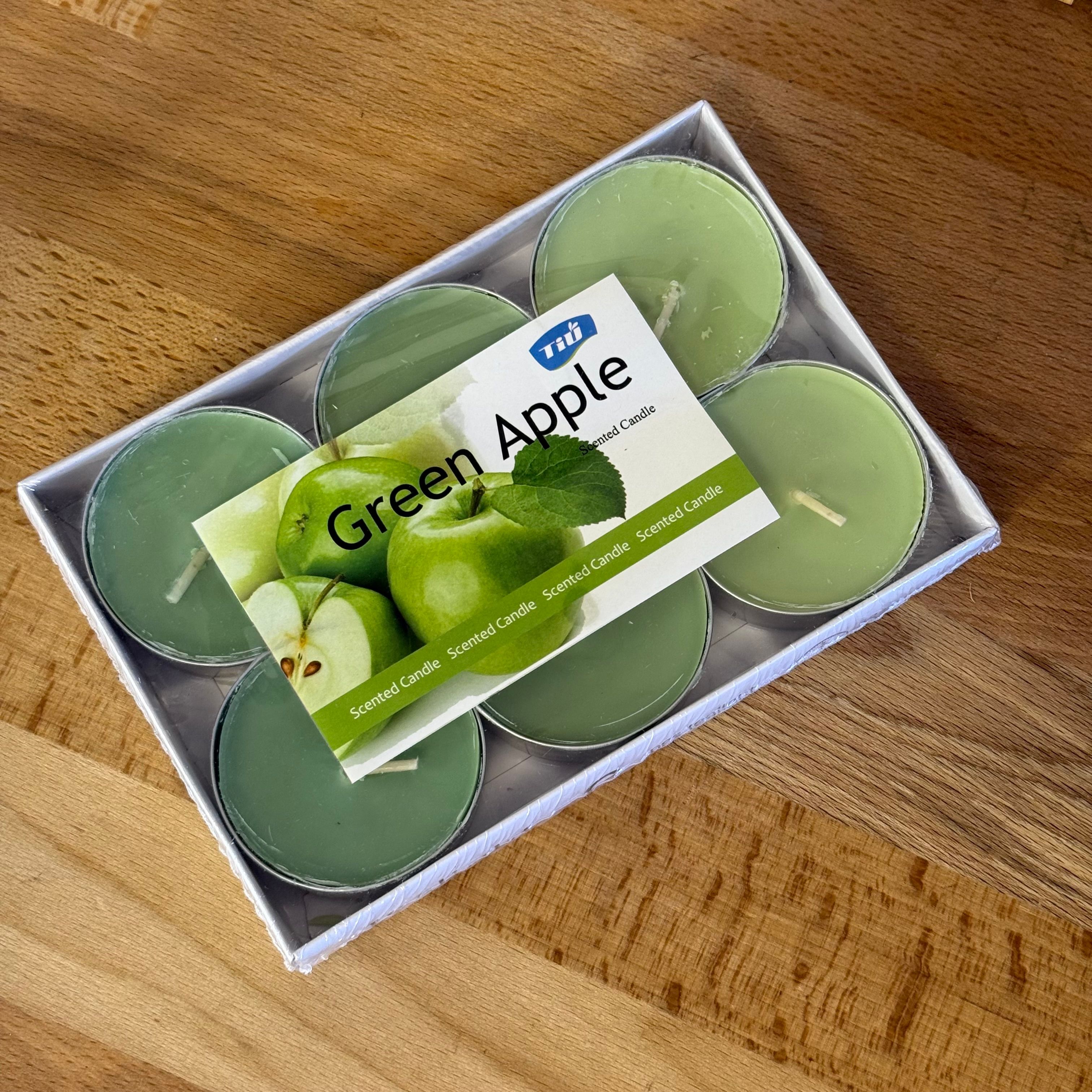 Dubai 6 Lı T-Light Mum Green Apple