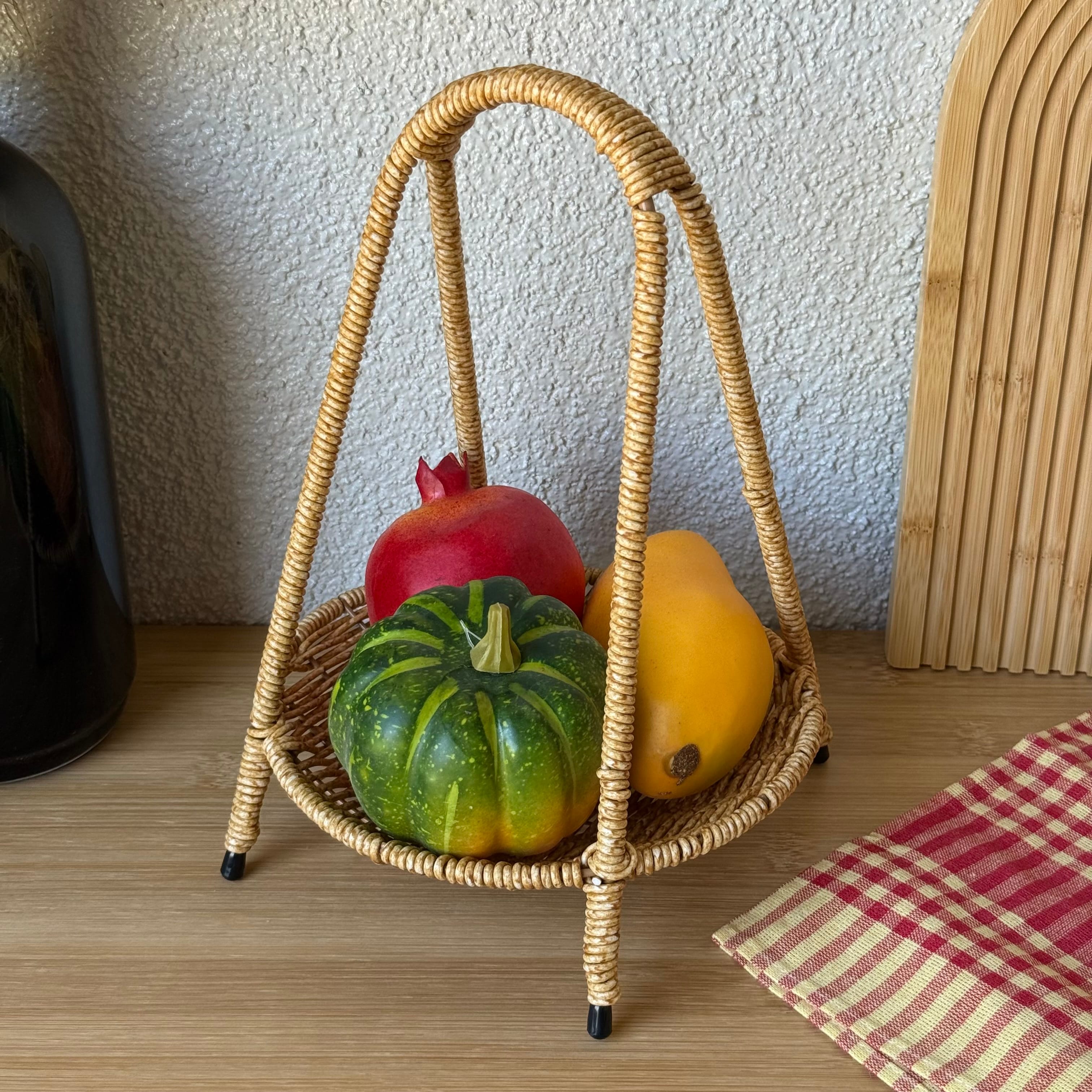 Deo Rattan Meyvelik Sunumluk 27 CM Naturel 