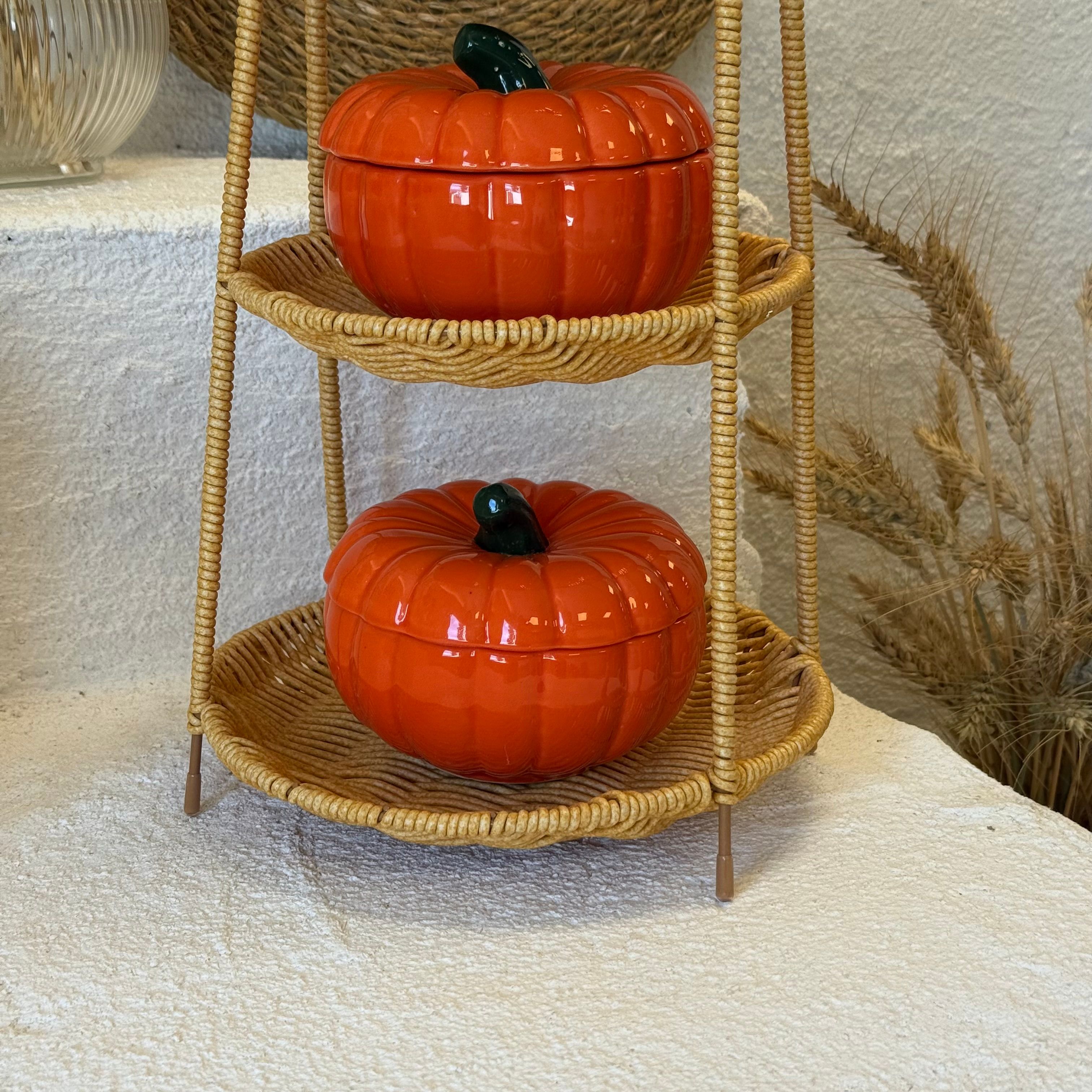 Rattan Stand Kabak Seti 4 Parça 