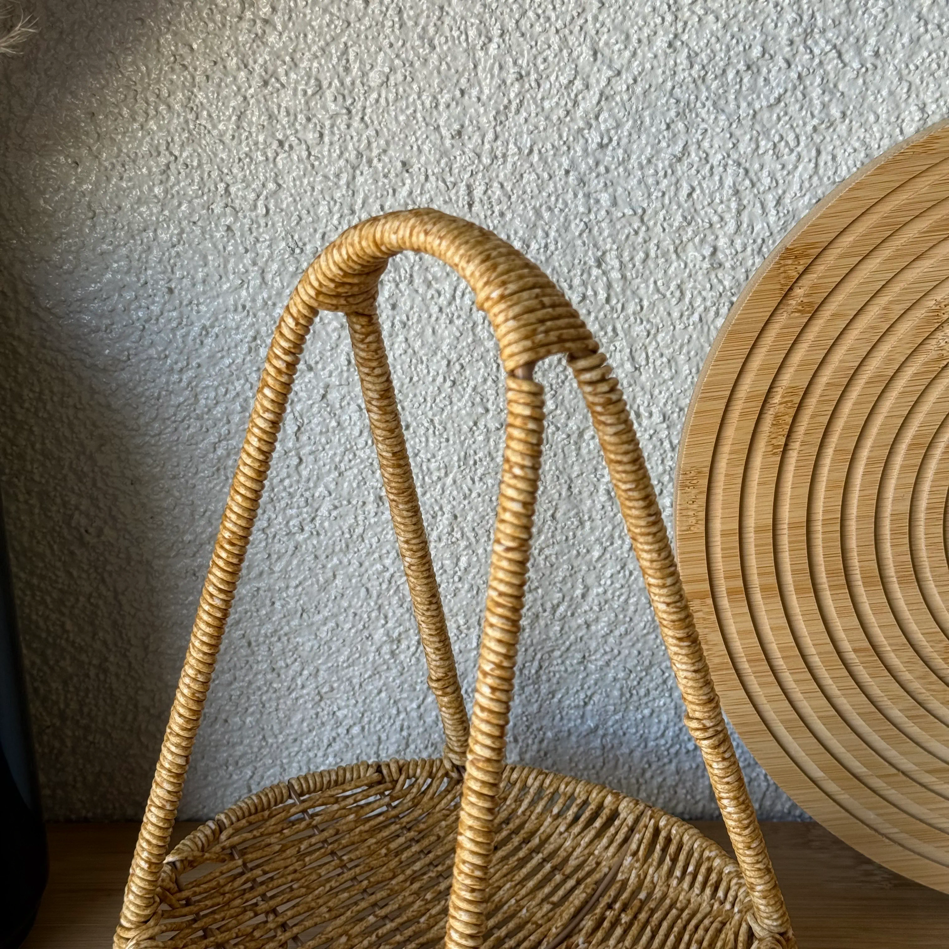 Deo Rattan Meyvelik Sunumluk 27 CM Naturel 