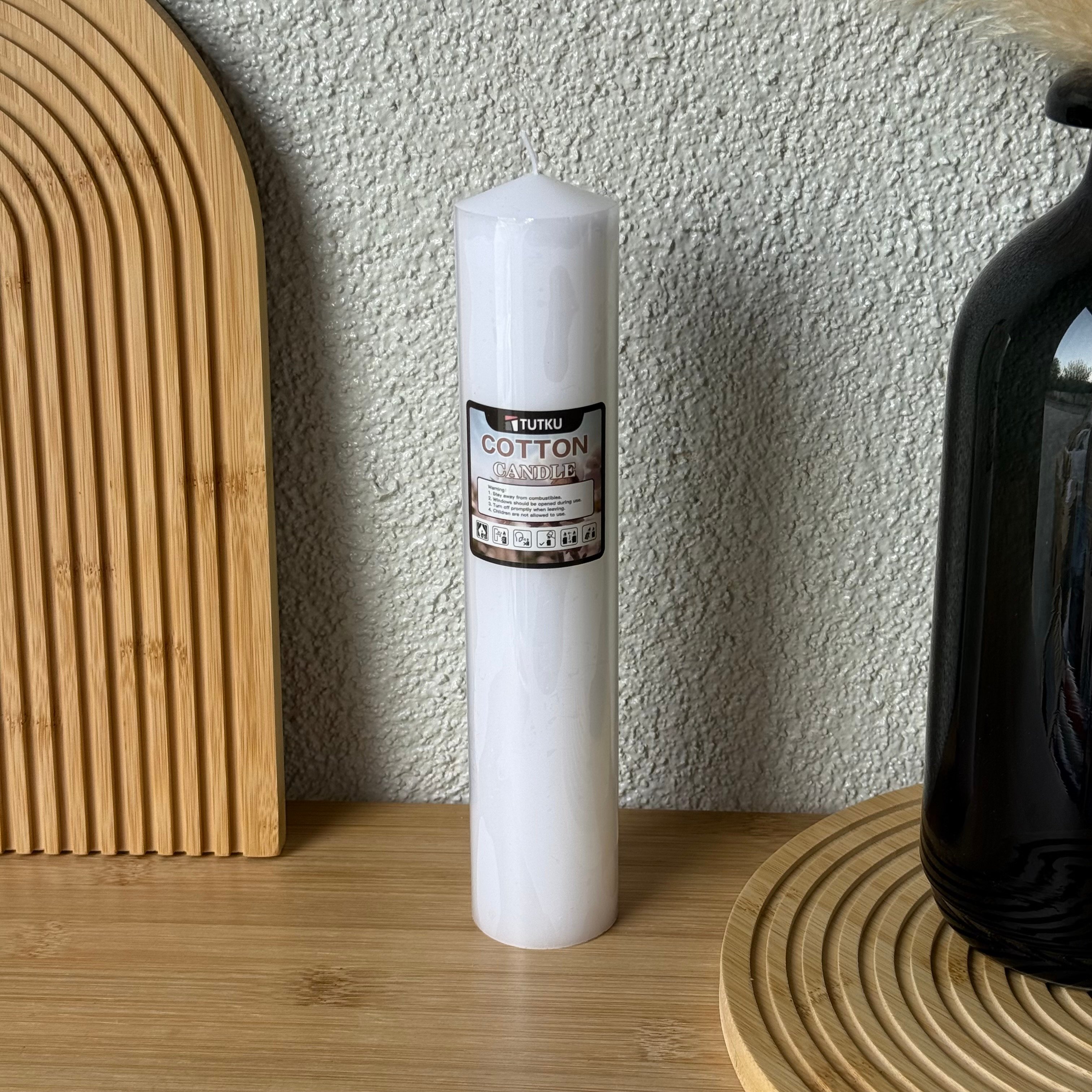 Candle Baton Uzun Mum 25 CM Cotton 