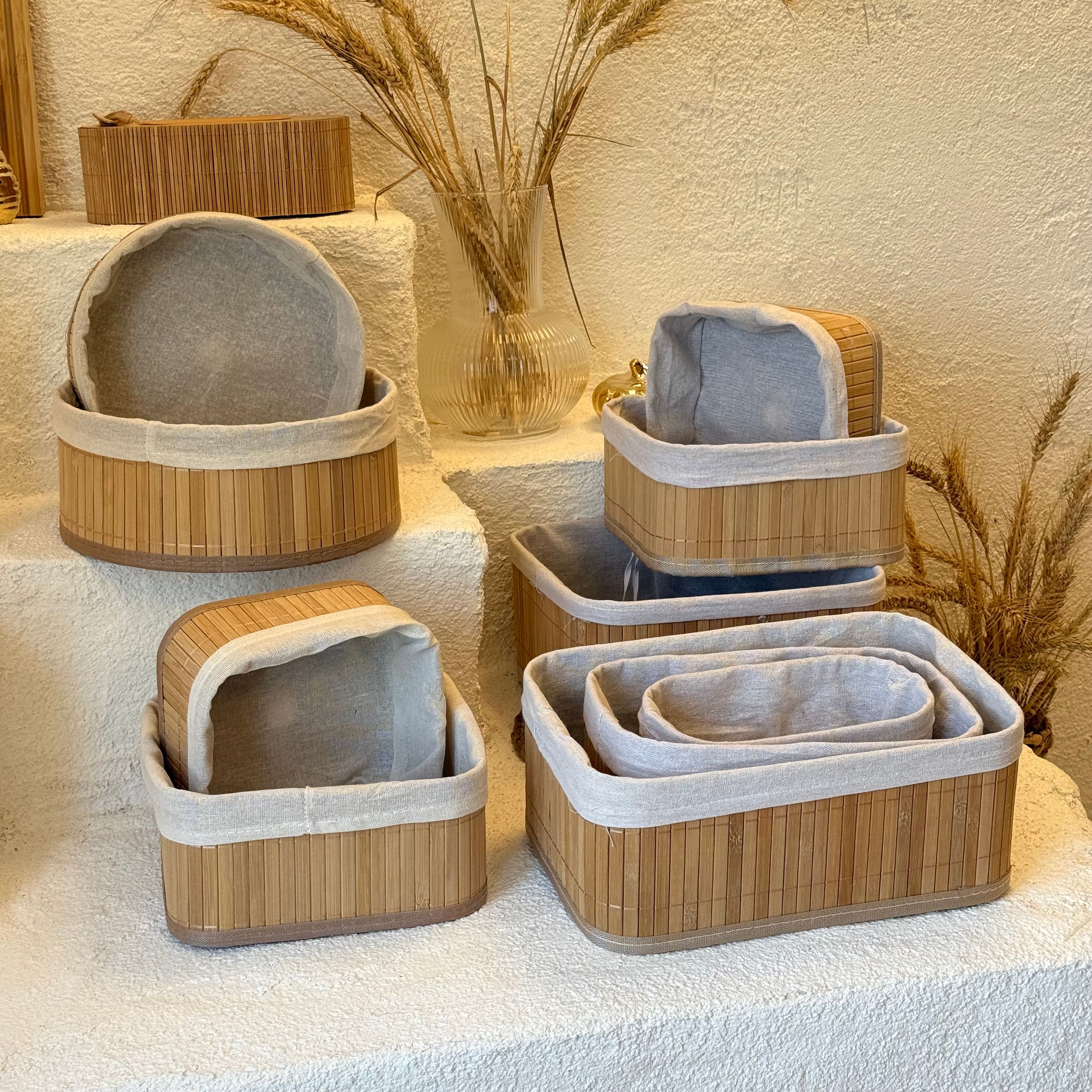 Leva 10 Parça Bambu Organizer Set (İMKANSIZ FİYATLARDA)