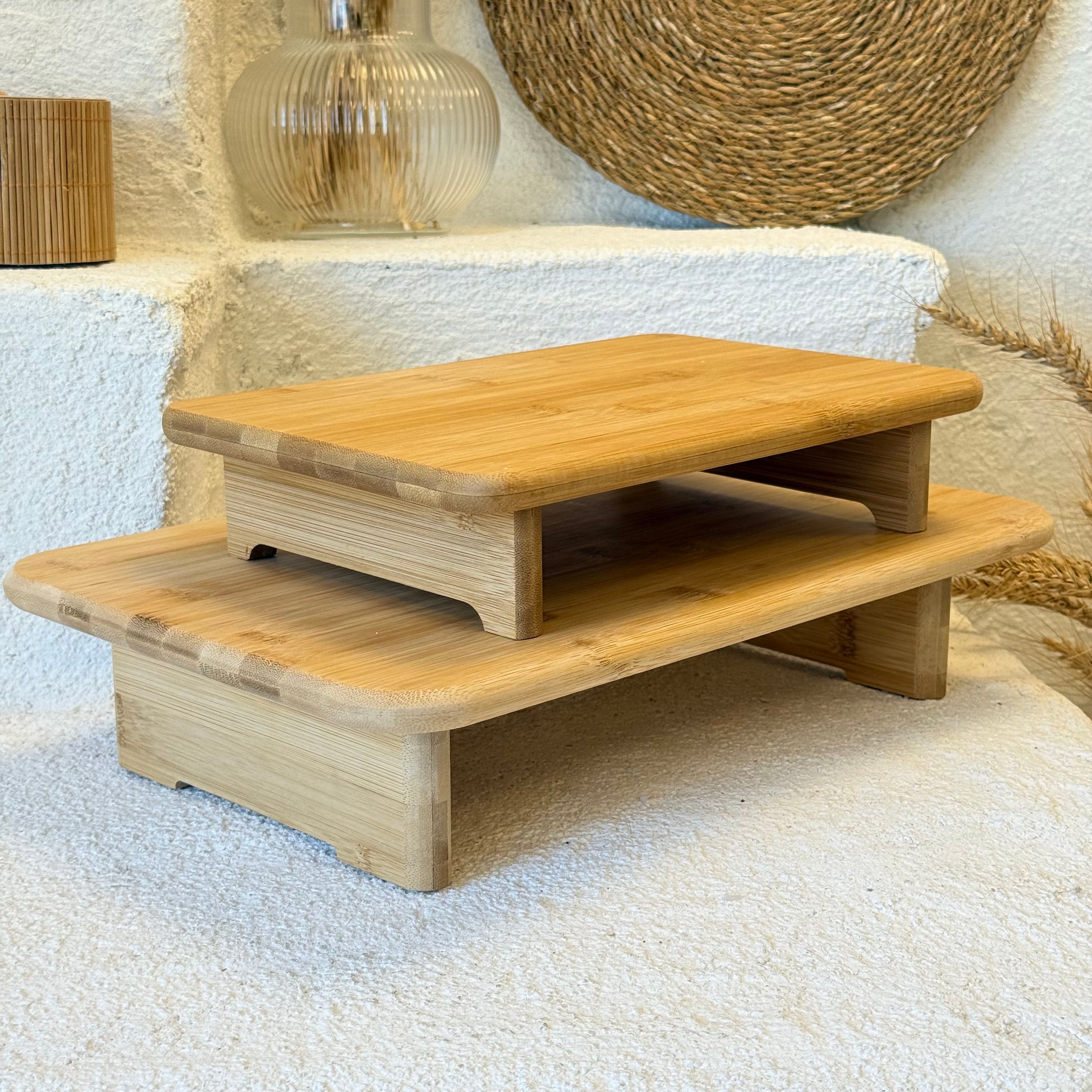 Wardy Bambu Dikdörtgen Ayaklı İki Boy Hamur Açma Aparatı 40x20 cm, 30x20 cm  