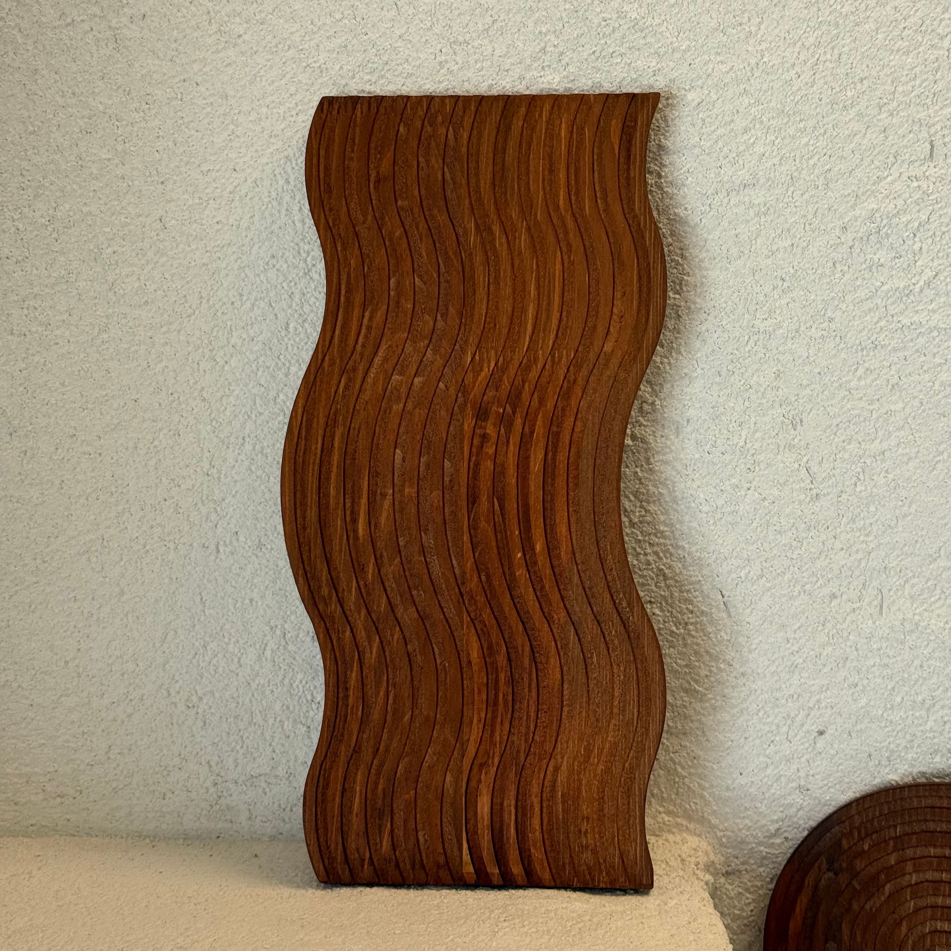 İskandinav Dalgalı Model Ahşap Sunumluk 38x16,5 cm 