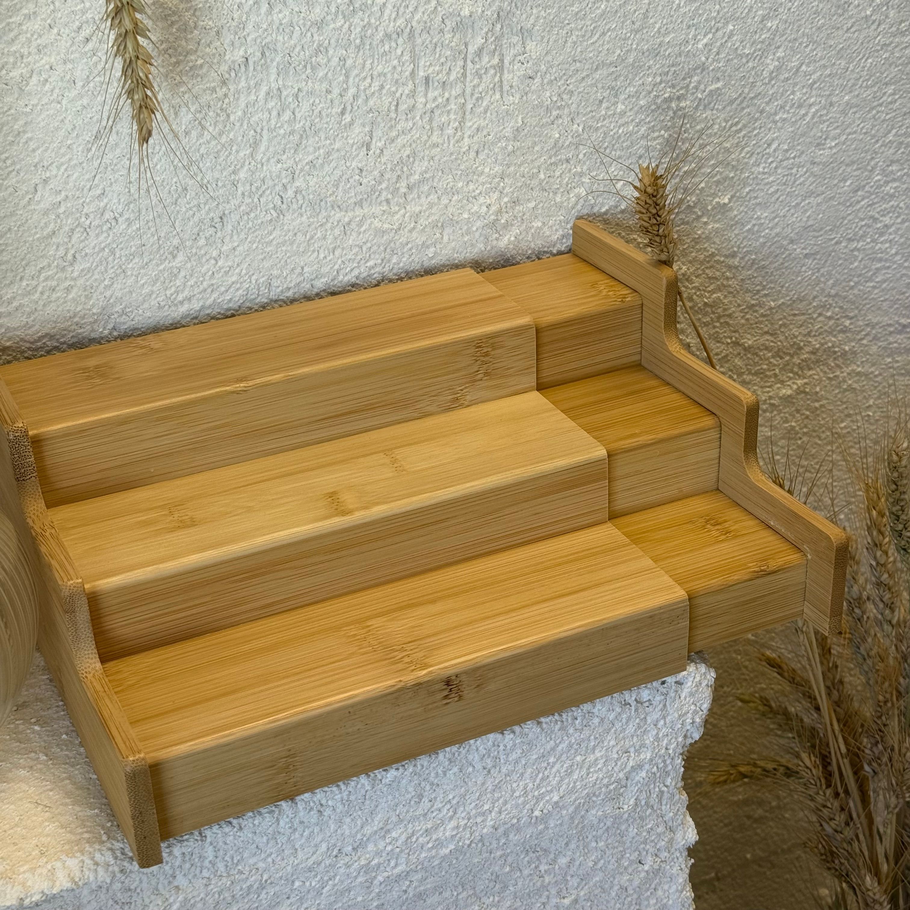Bambu Merdiven Açılır-Kapanır Stant 22x11x20 cm 