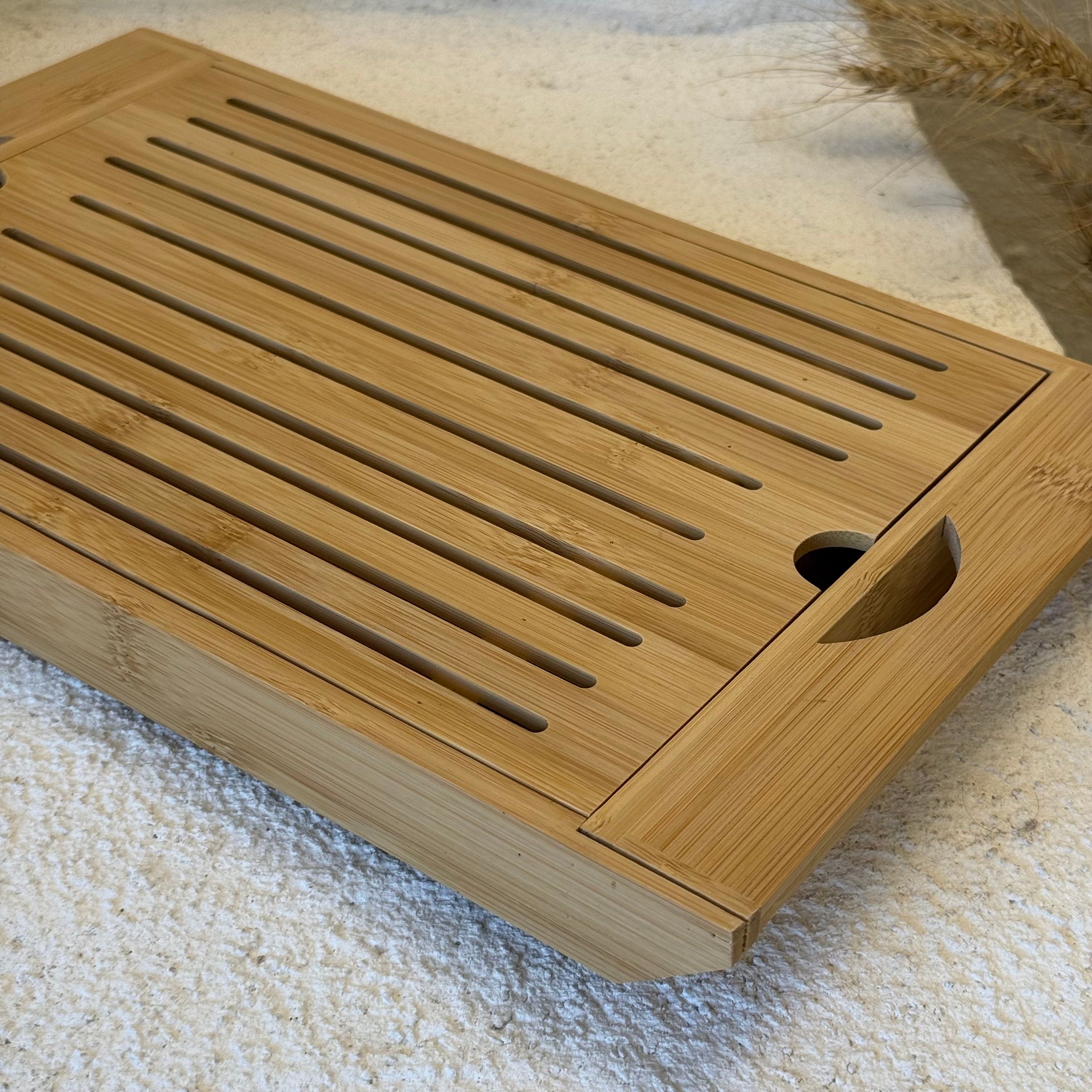 Bambu Ekmek Kesme ve Kırıntı Toplayıcı 37x22 cm 