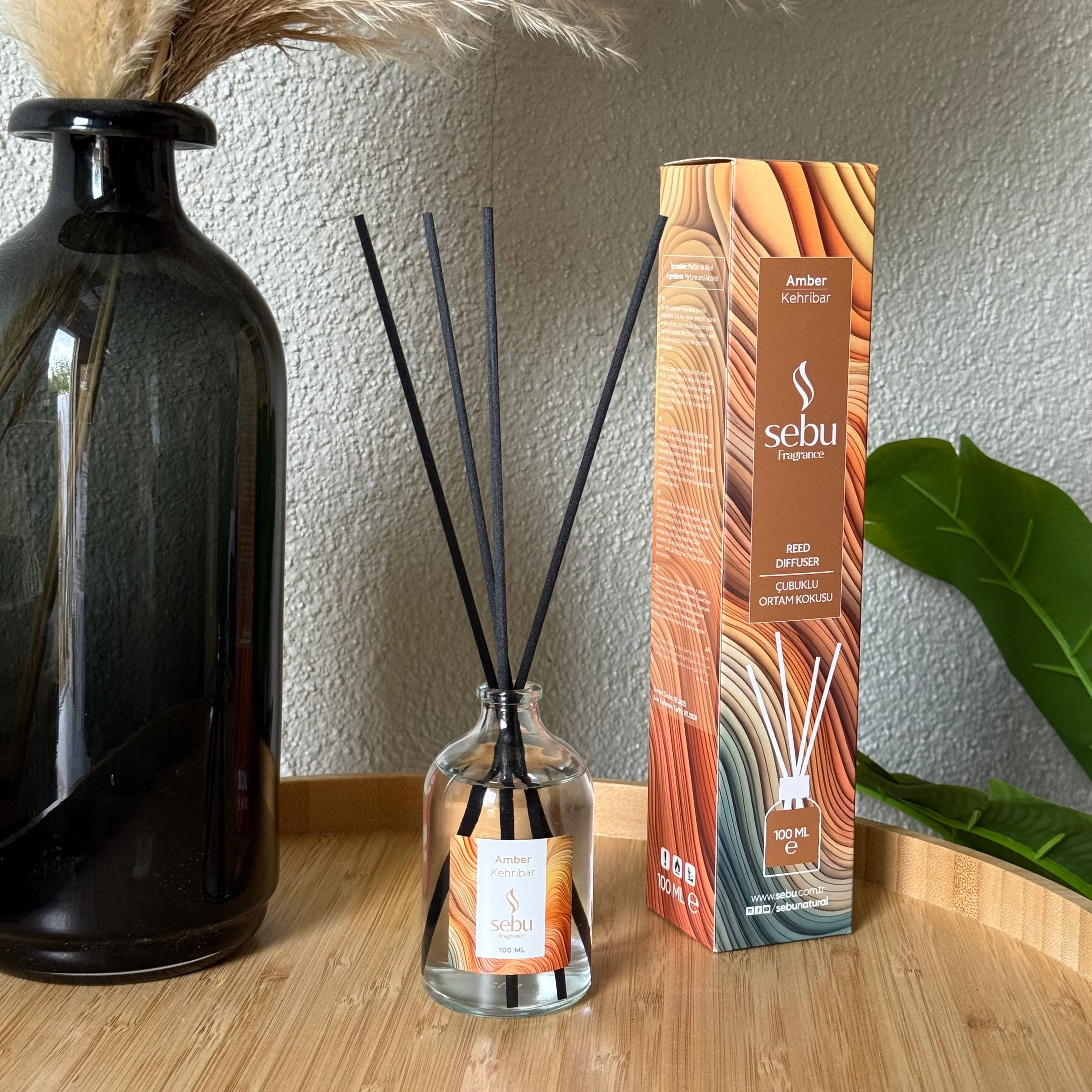 Sebu Çubuklu Ortam Kokusu Amber 100 ml 