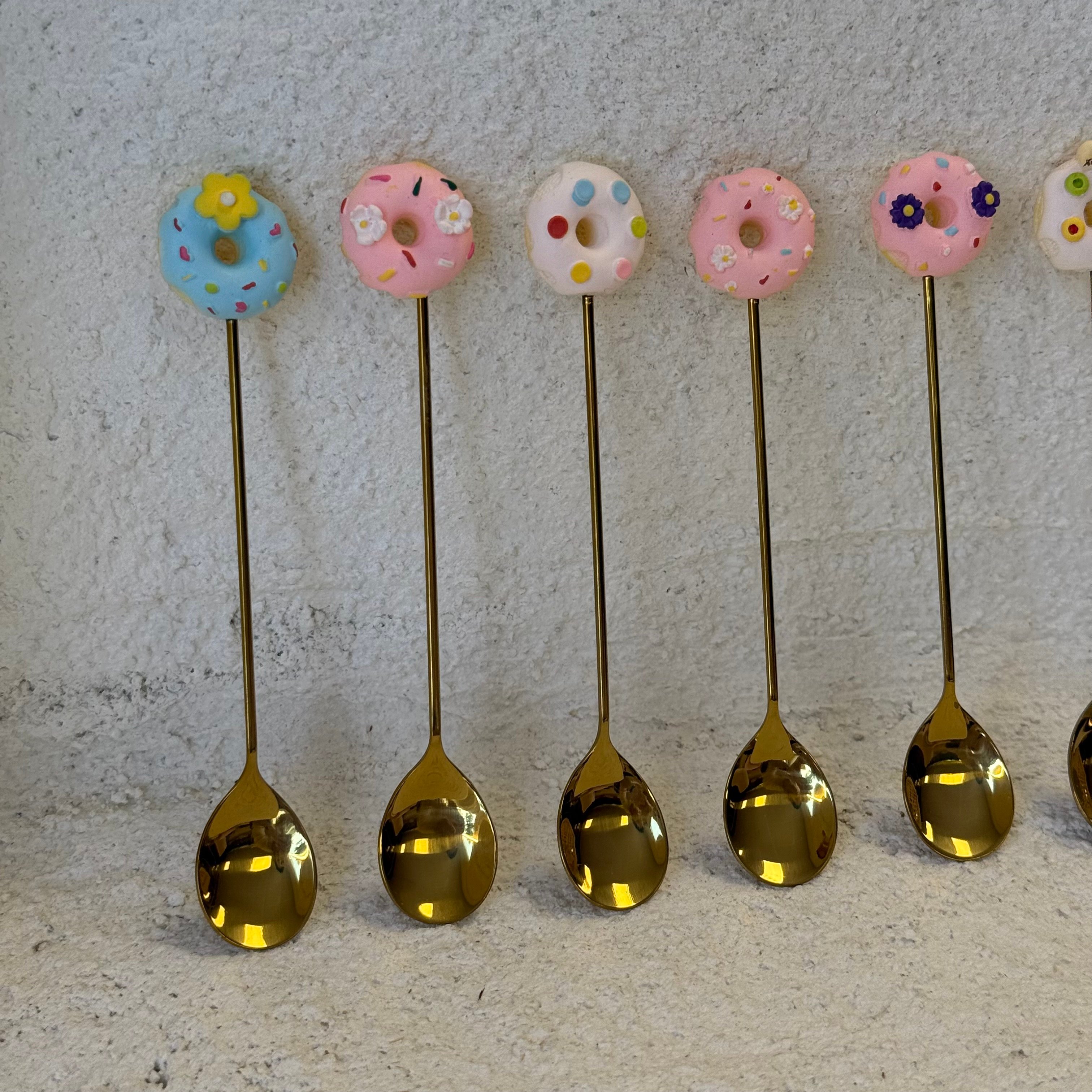 XoXo 6 Lı Tatlı Kaşık Seti Gold 14 cm
