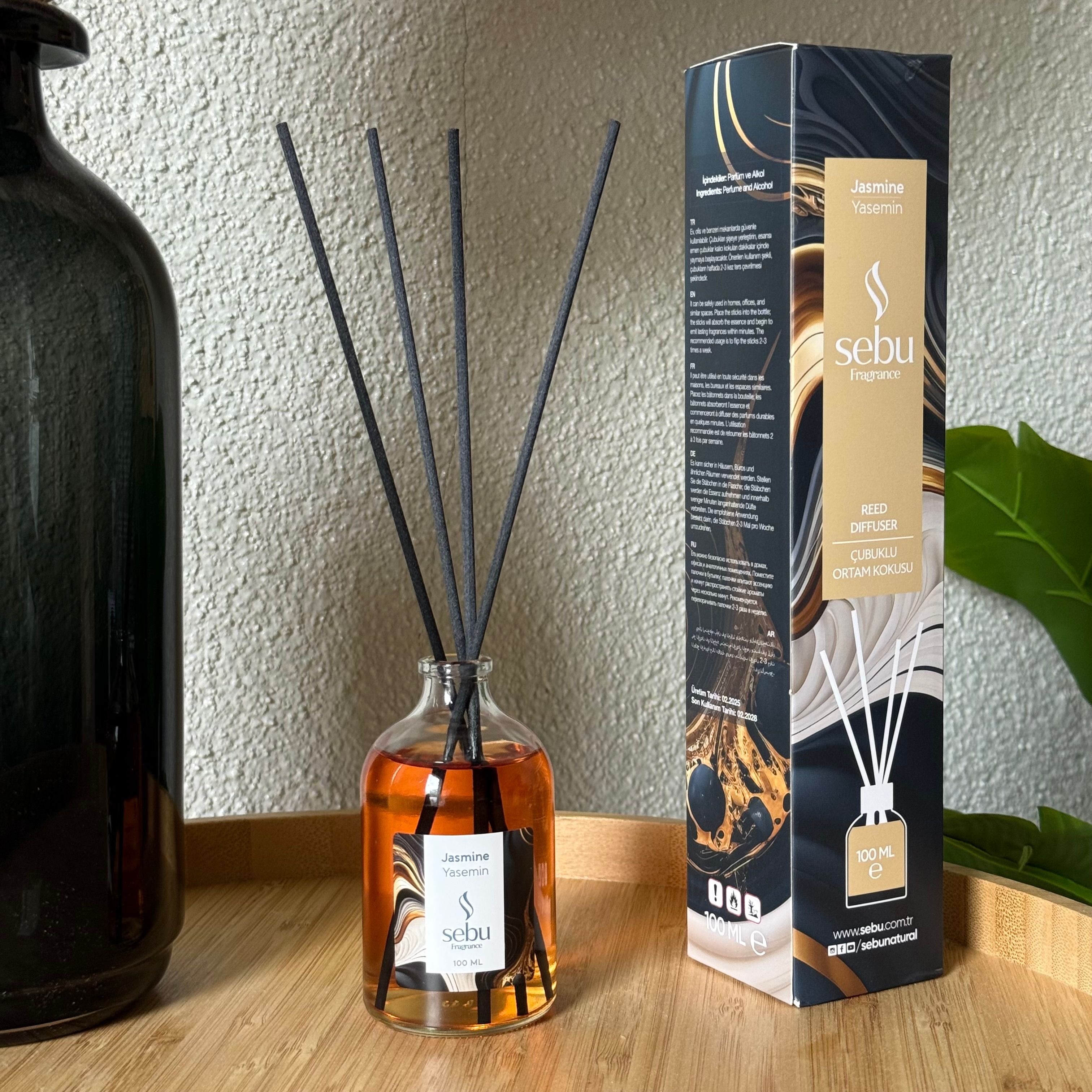Sebu Çubuklu Ortam Kokusu Yasemin 100 ml 