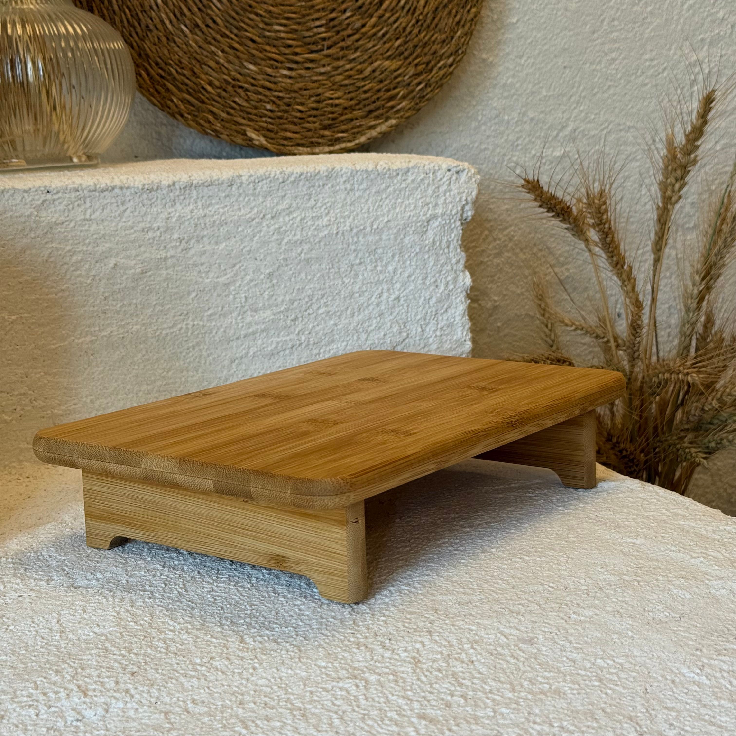 İntel Ayaklı Bambu Kesim Panosu Küçük Boy 30x20x6 cm 