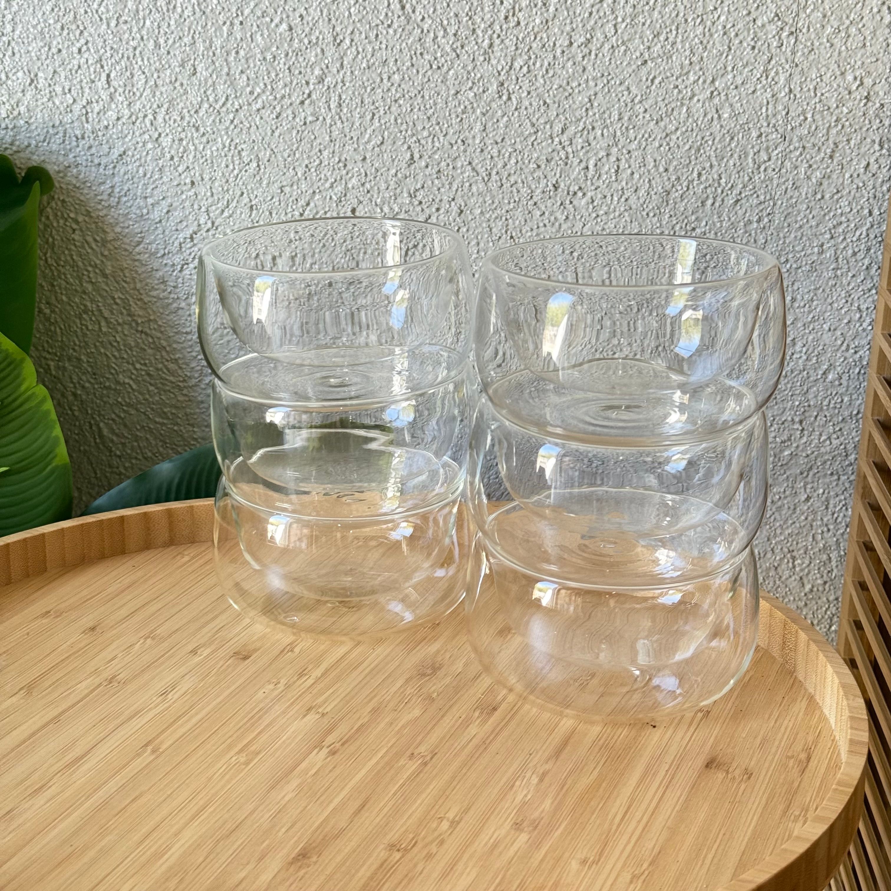 ZBERN Çift Çidarlı Borosilikar Kase Set 6 Adet 350 ml 