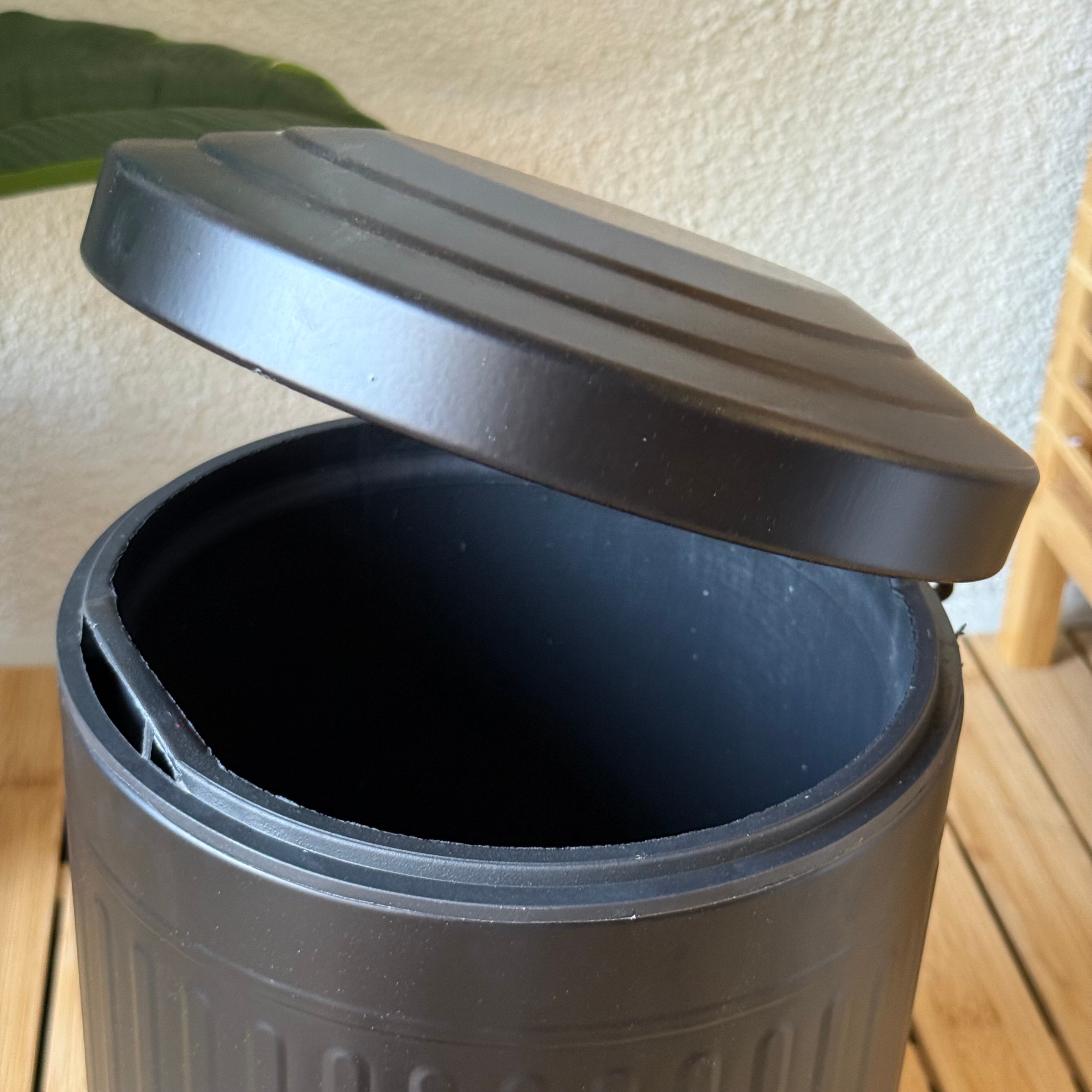 ZRA Vintage Çöp Kovası 5 Litre Mat Siyah 