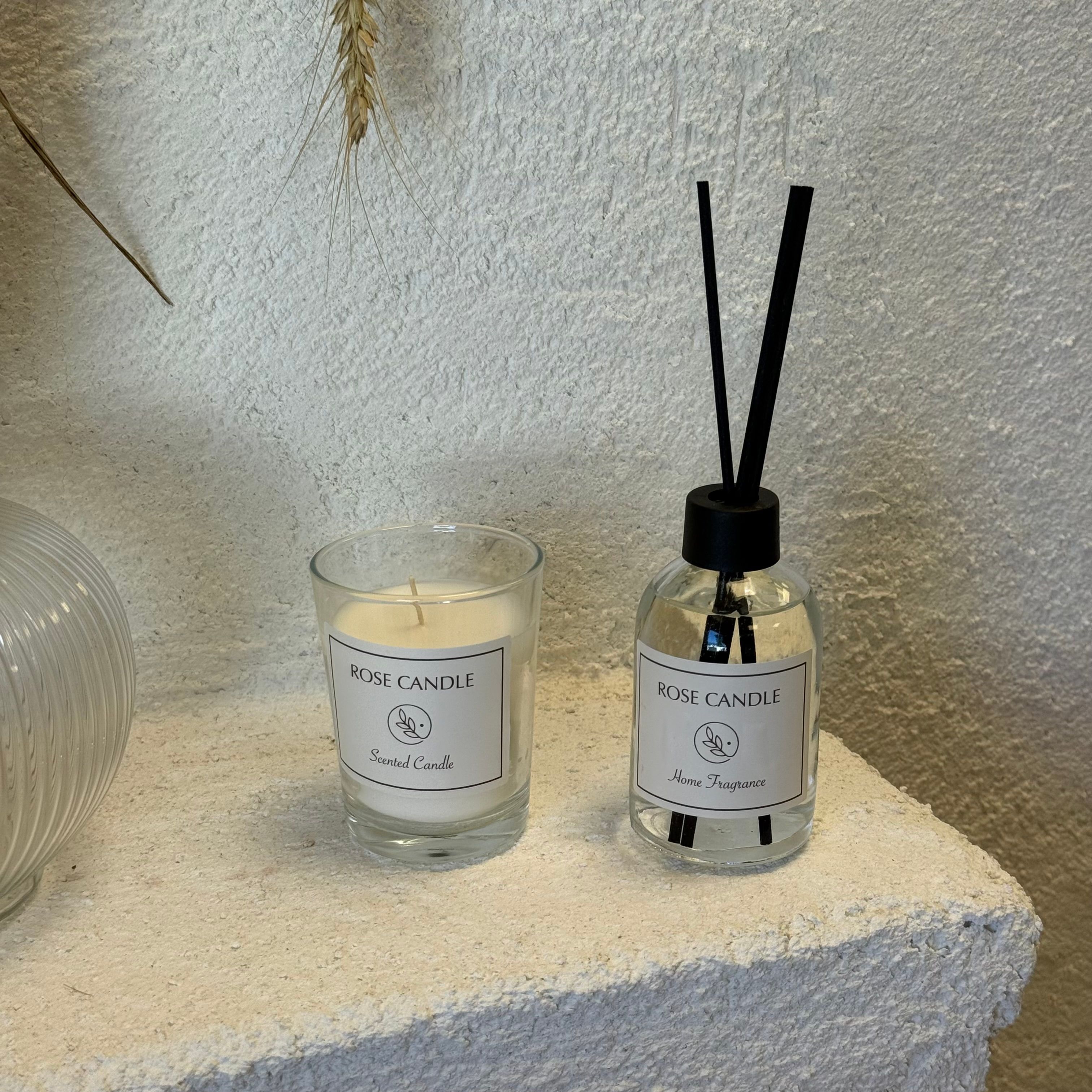 Rose Candle Oda Kokusu Mum Set 
