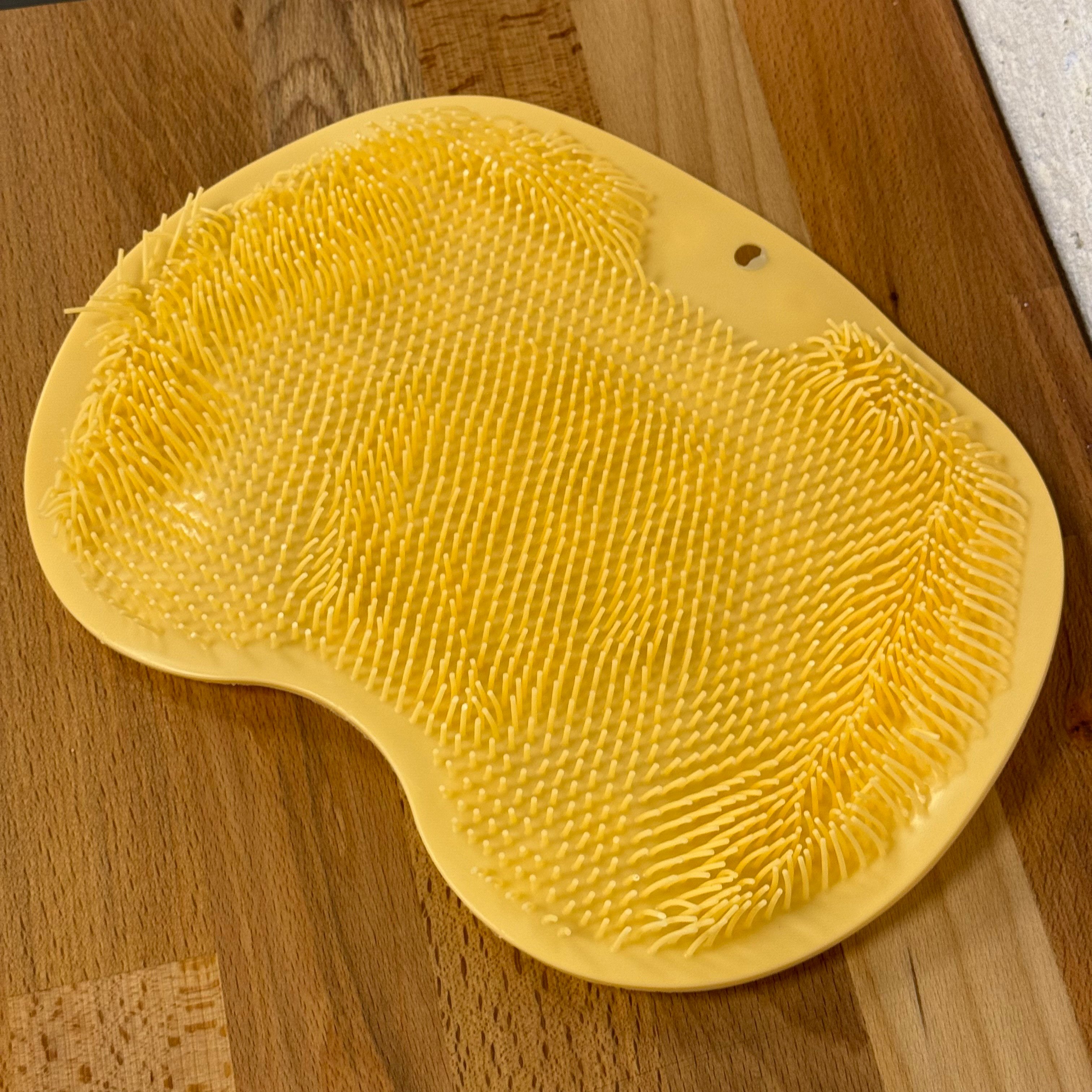 Silikon Banyo Masaj Süngeri Sarı 29 X 22 CM 