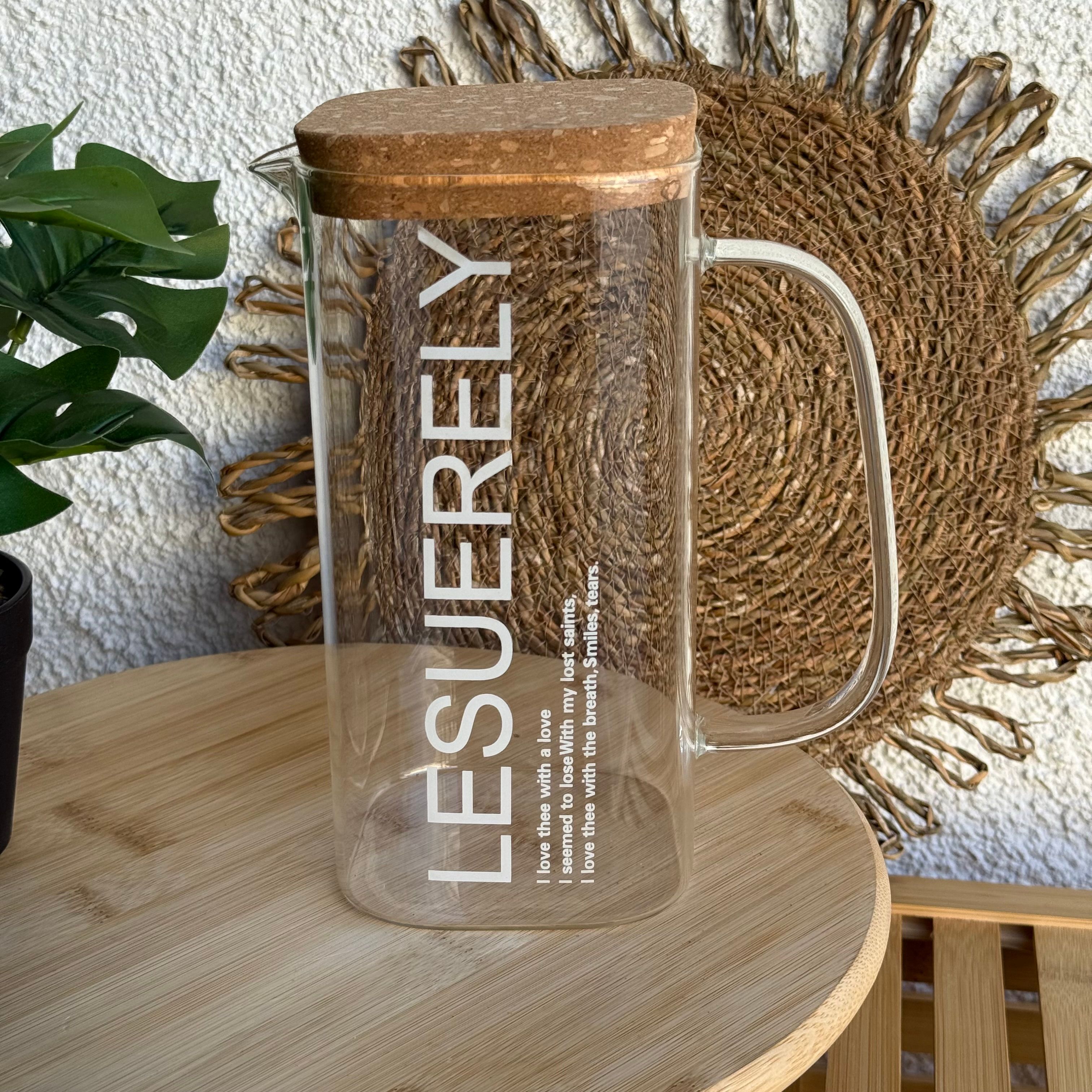 Lake Mantar Kapaklı Borosilikat Kare Sürahi 1,5 Litre