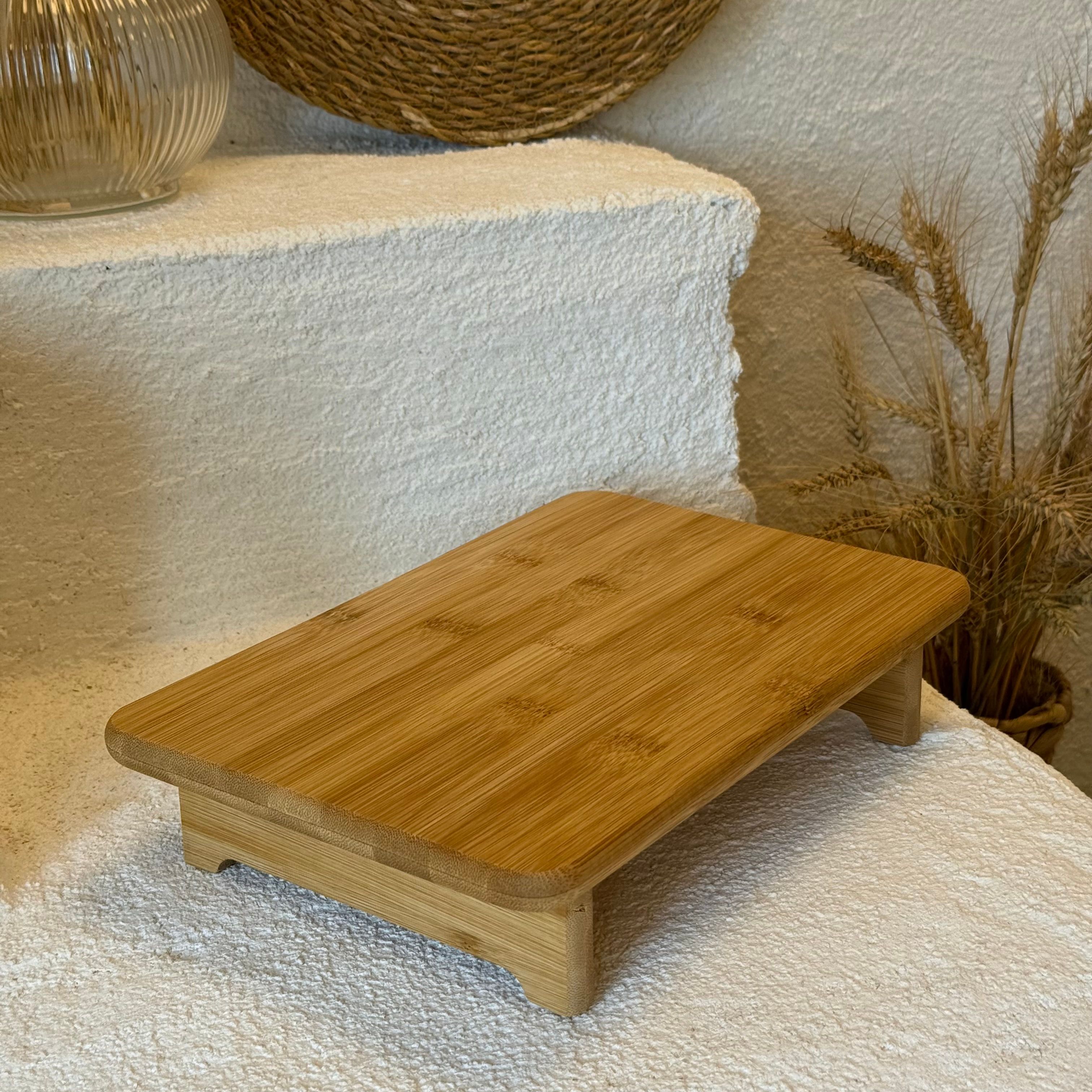 İntel Ayaklı Bambu Kesim Panosu Küçük Boy 30x20x6 cm 