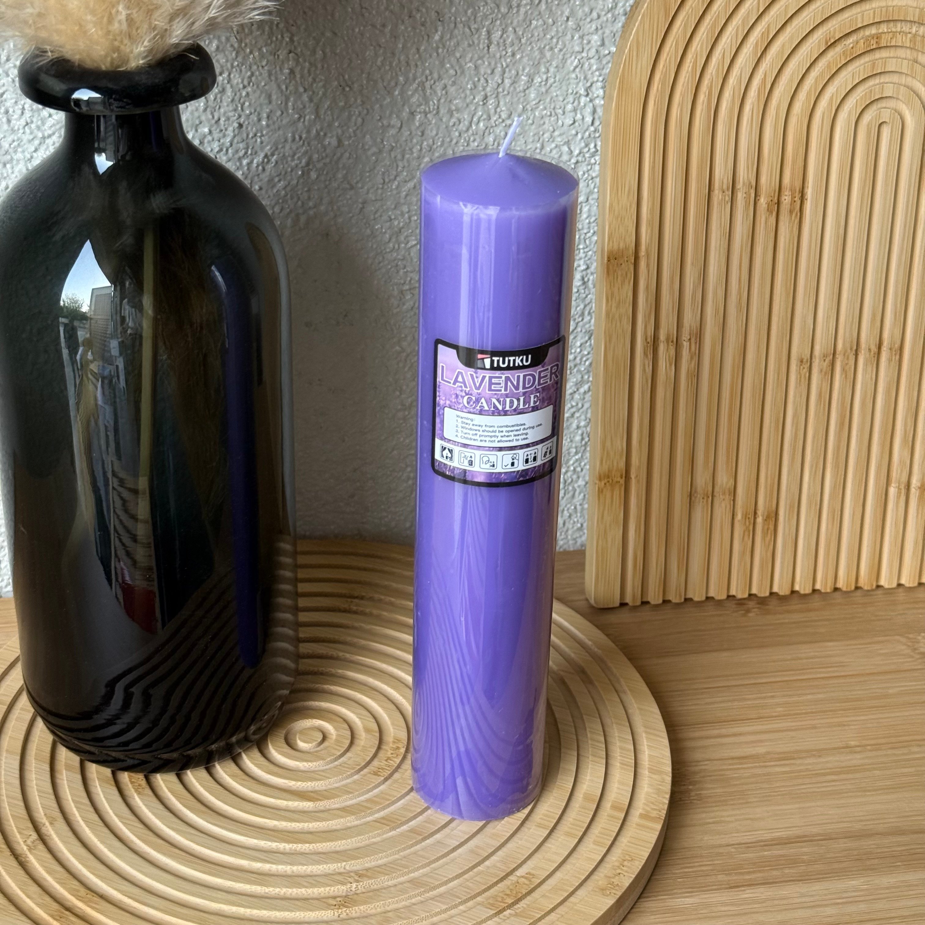 Candle Baton Uzun Mum 25 CM Lavanta 