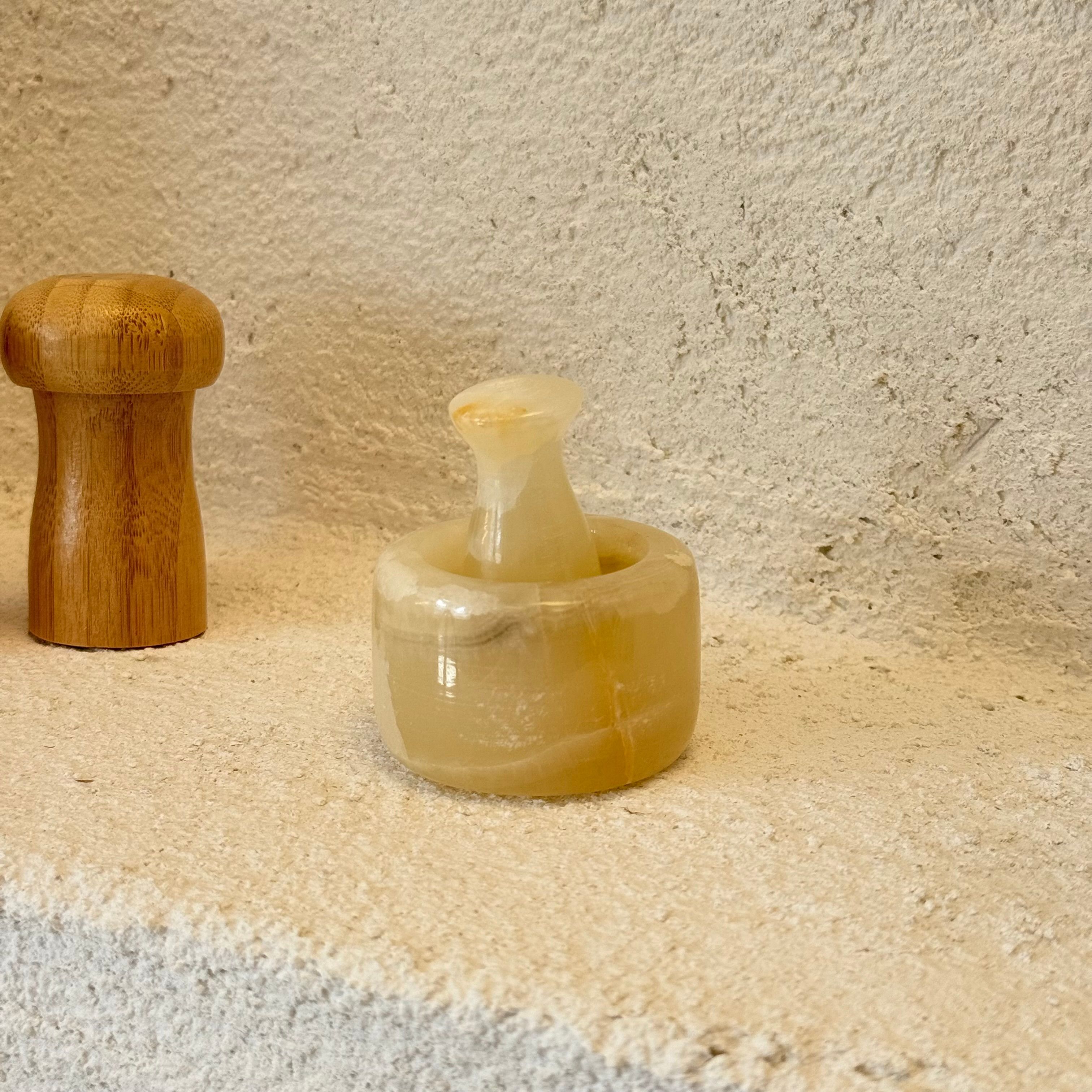 Mini Saf Mermer Havan 6,5 cm 