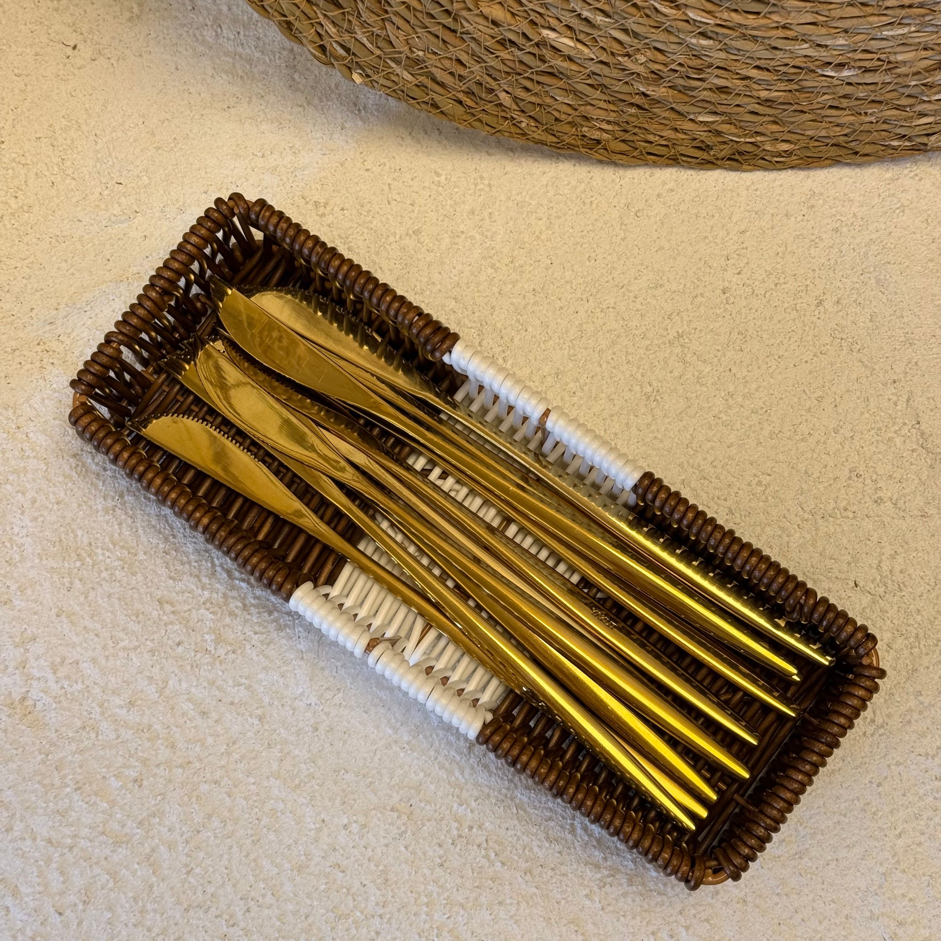 Pinterest Rattan Dikdörtgen Organizer Kahve Rengi 