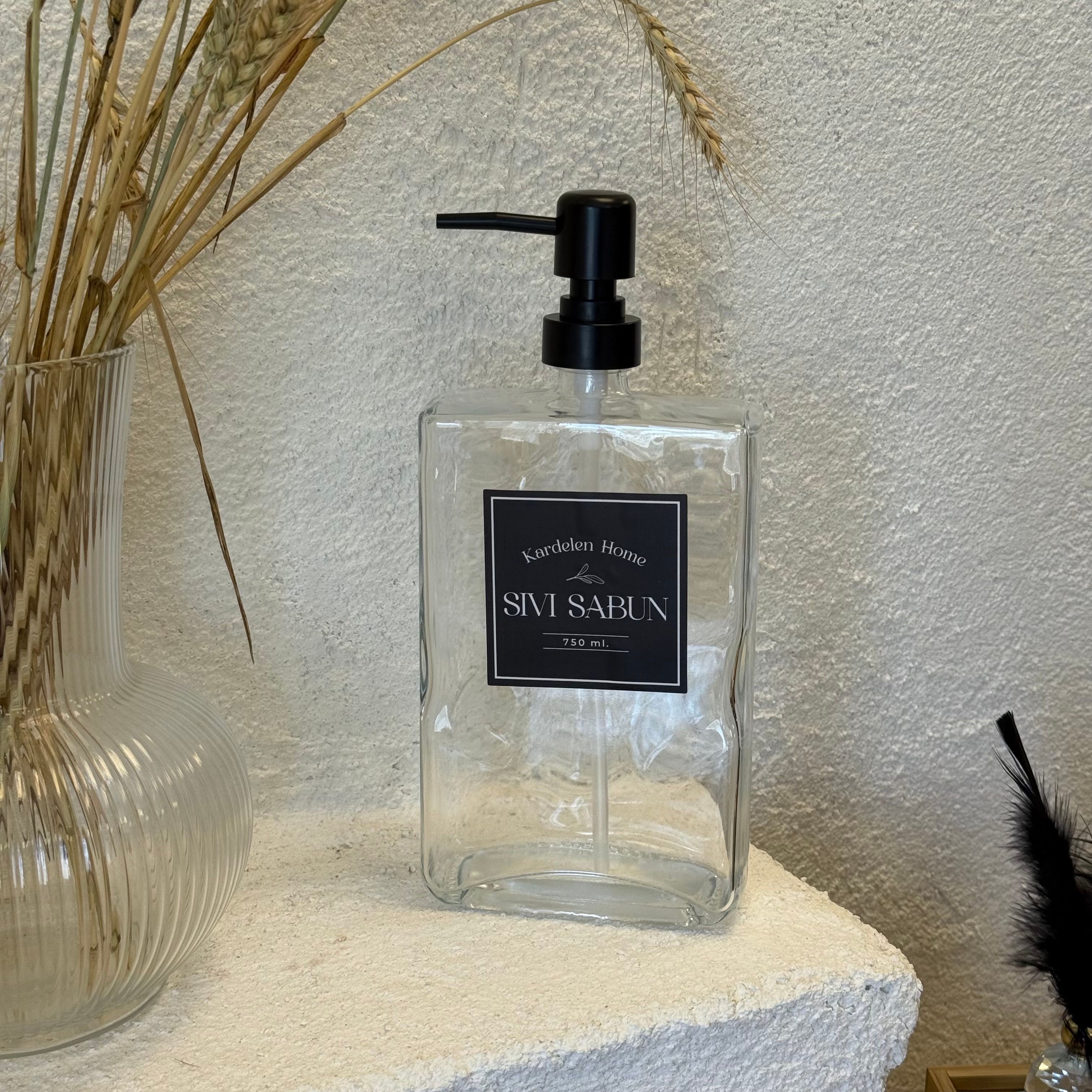 Otantik Sıvı Sabunluk Cam 750 ML