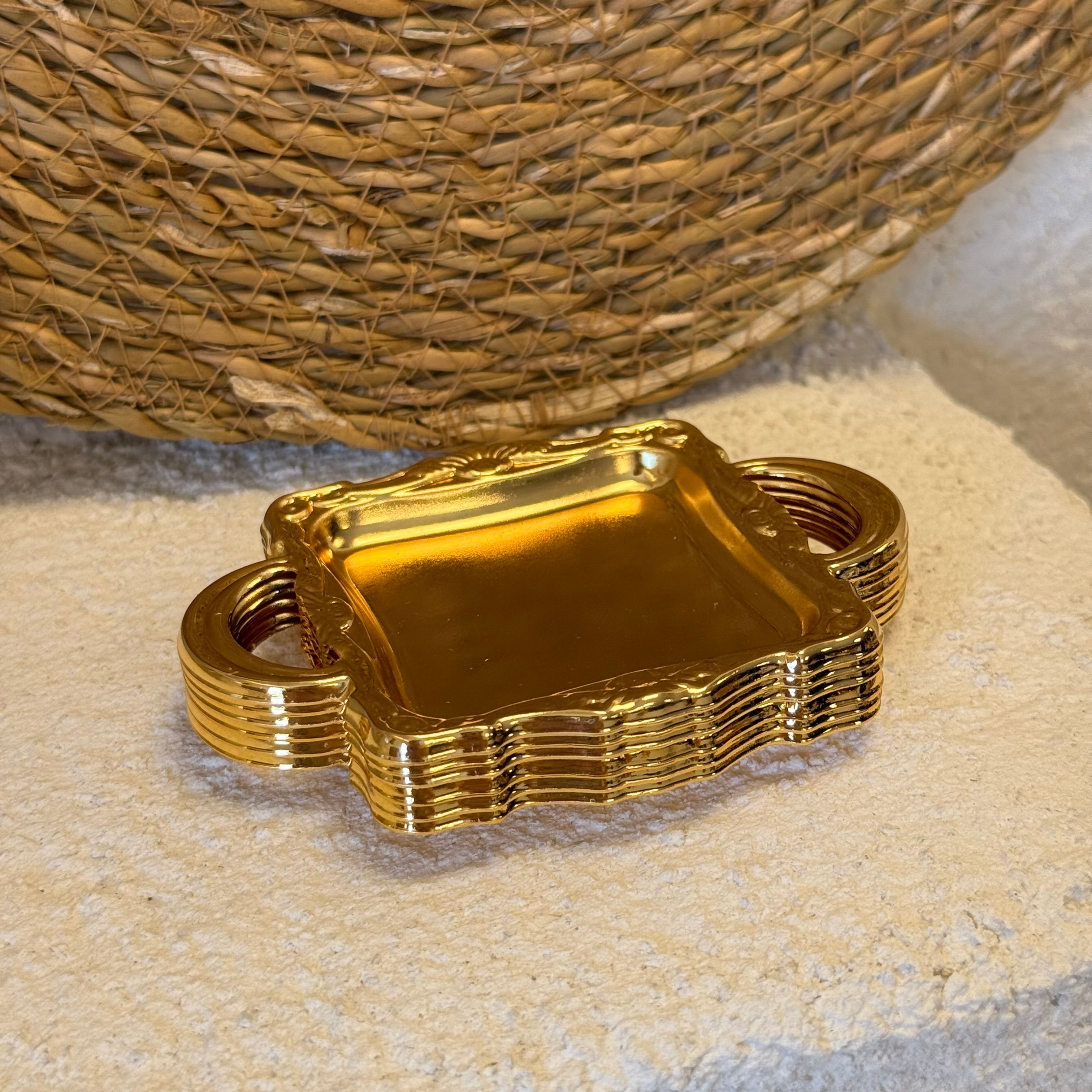 Gold 6 Lı Mini Sunumluk Seti Kare 7,5x10,5 cm 