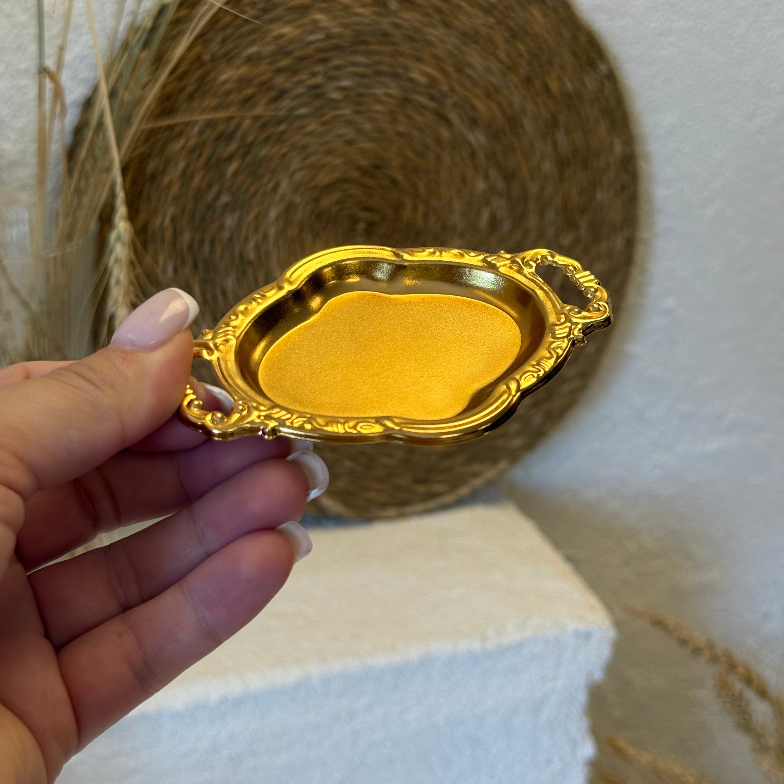Gold 6 Lı Mini Sunumluk Seti Oval 