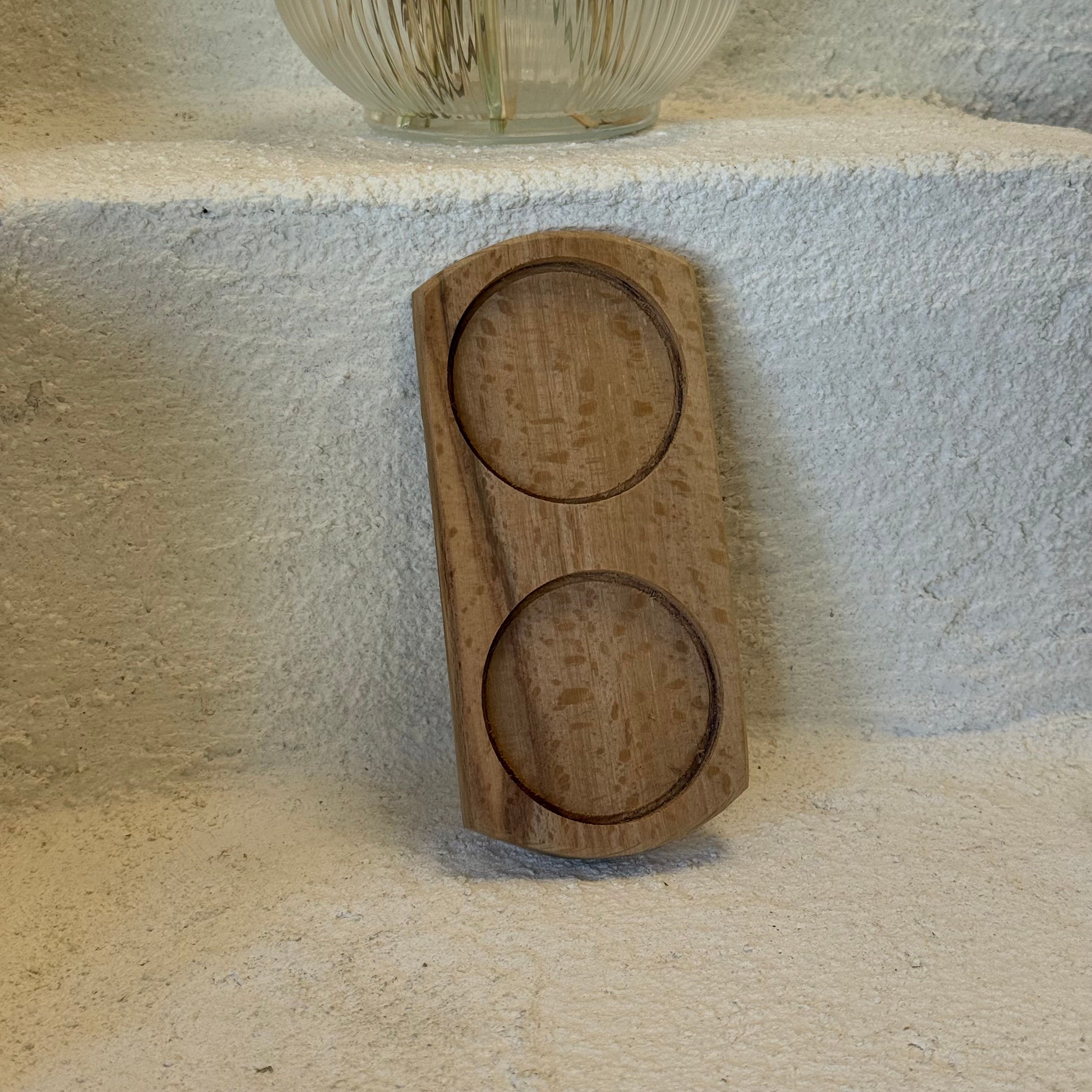 Lor Ahşap Yağdanlık Standı 17,5x8 cm 
