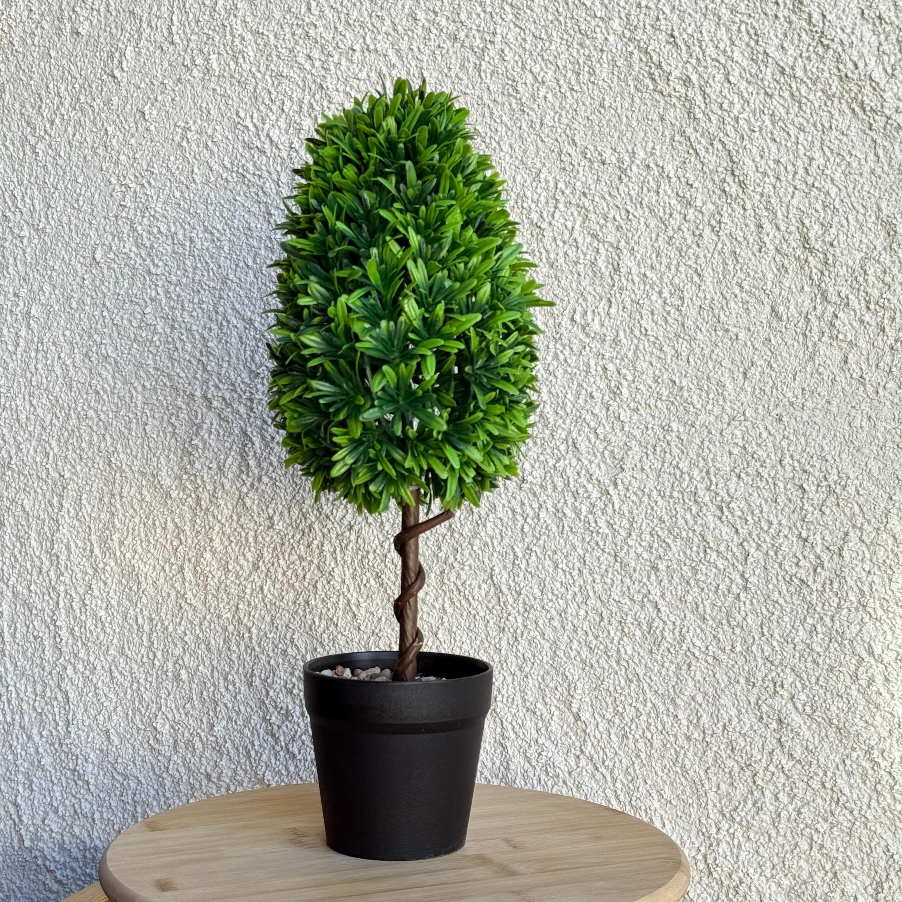 Buxus Saksılı Yapay Çiçek 45 cm 