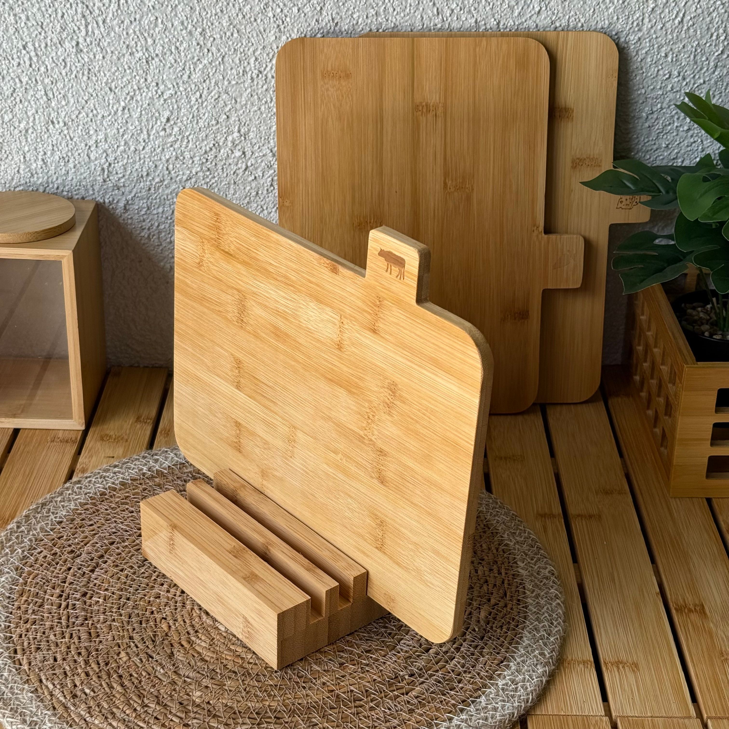 Sora Bambu 3 lü Kesme Tahtası Standlı 