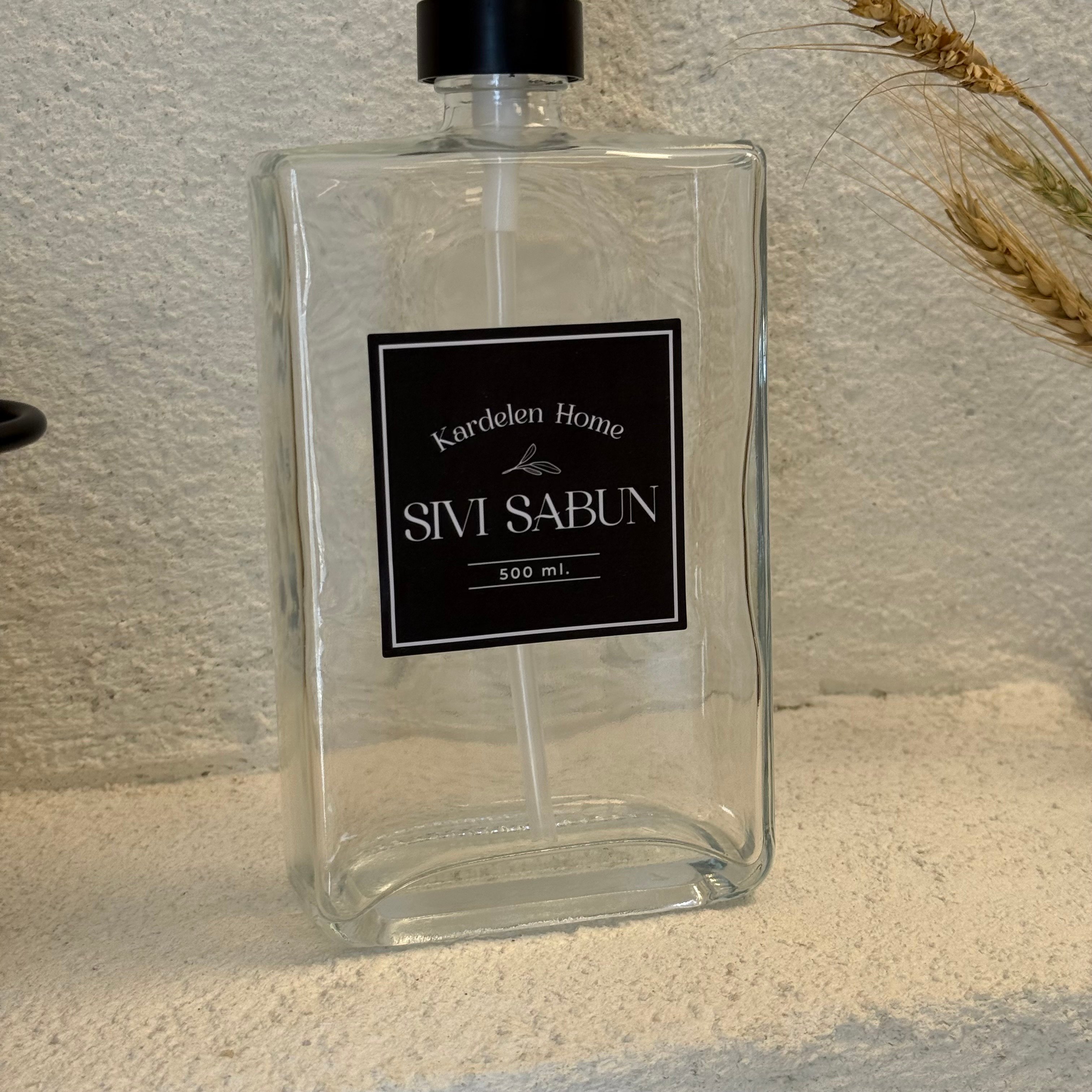 Otantik Sıvı Sabunluk Cam 500 ML 