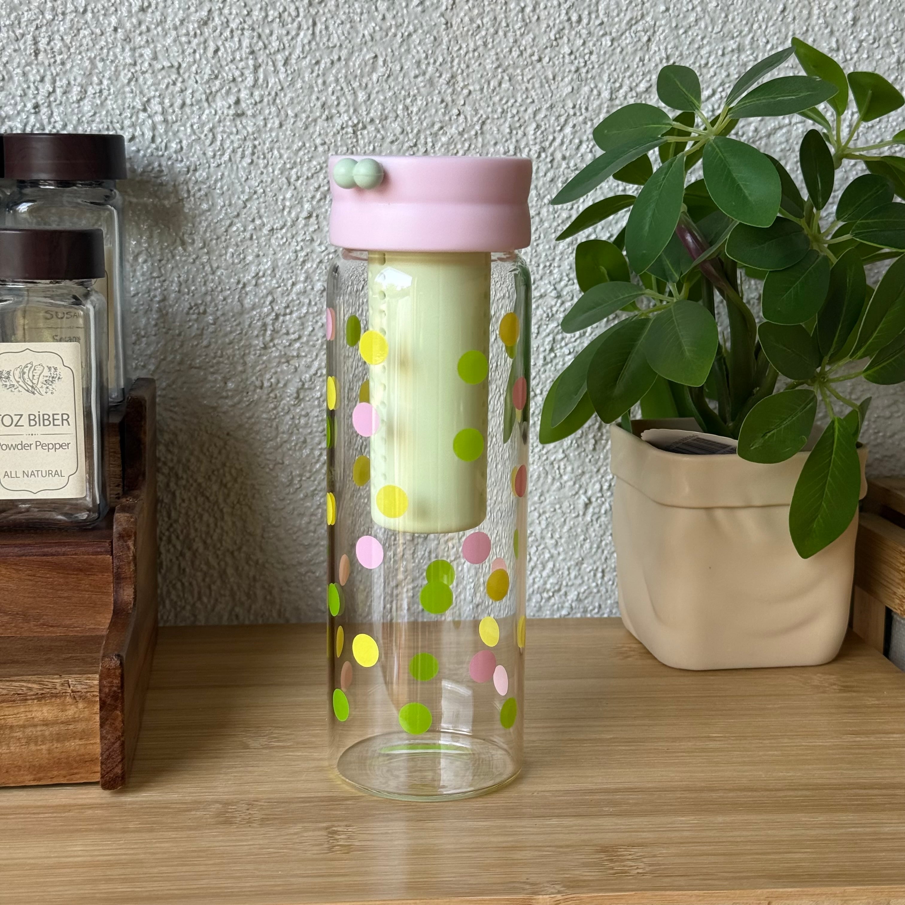 Moli Detoks Cam Bardağı Pembe KOD: 10945 