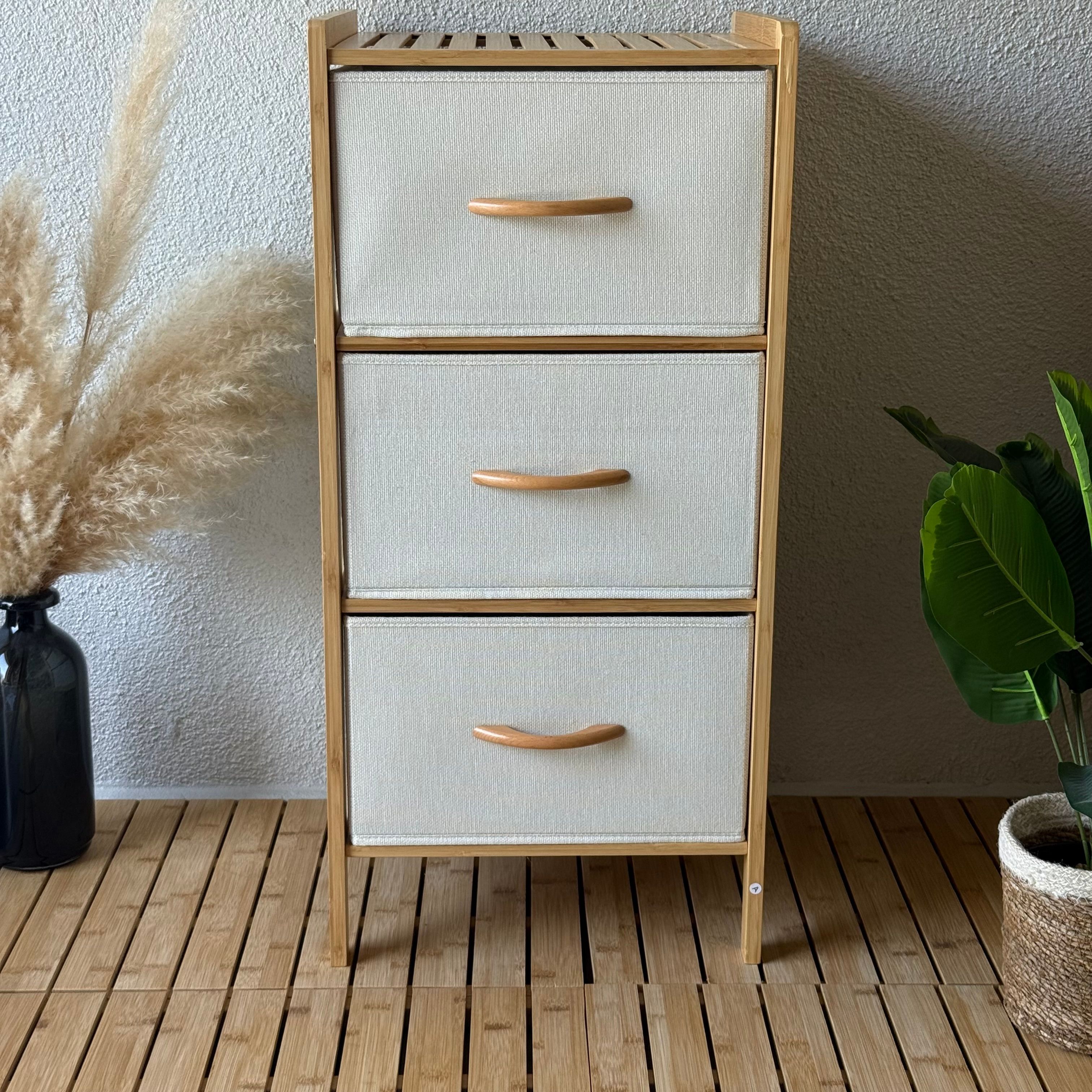 Mira Bez Çekmeceli Bambu Banyo Raf 79x35x37 CM (model:9195)