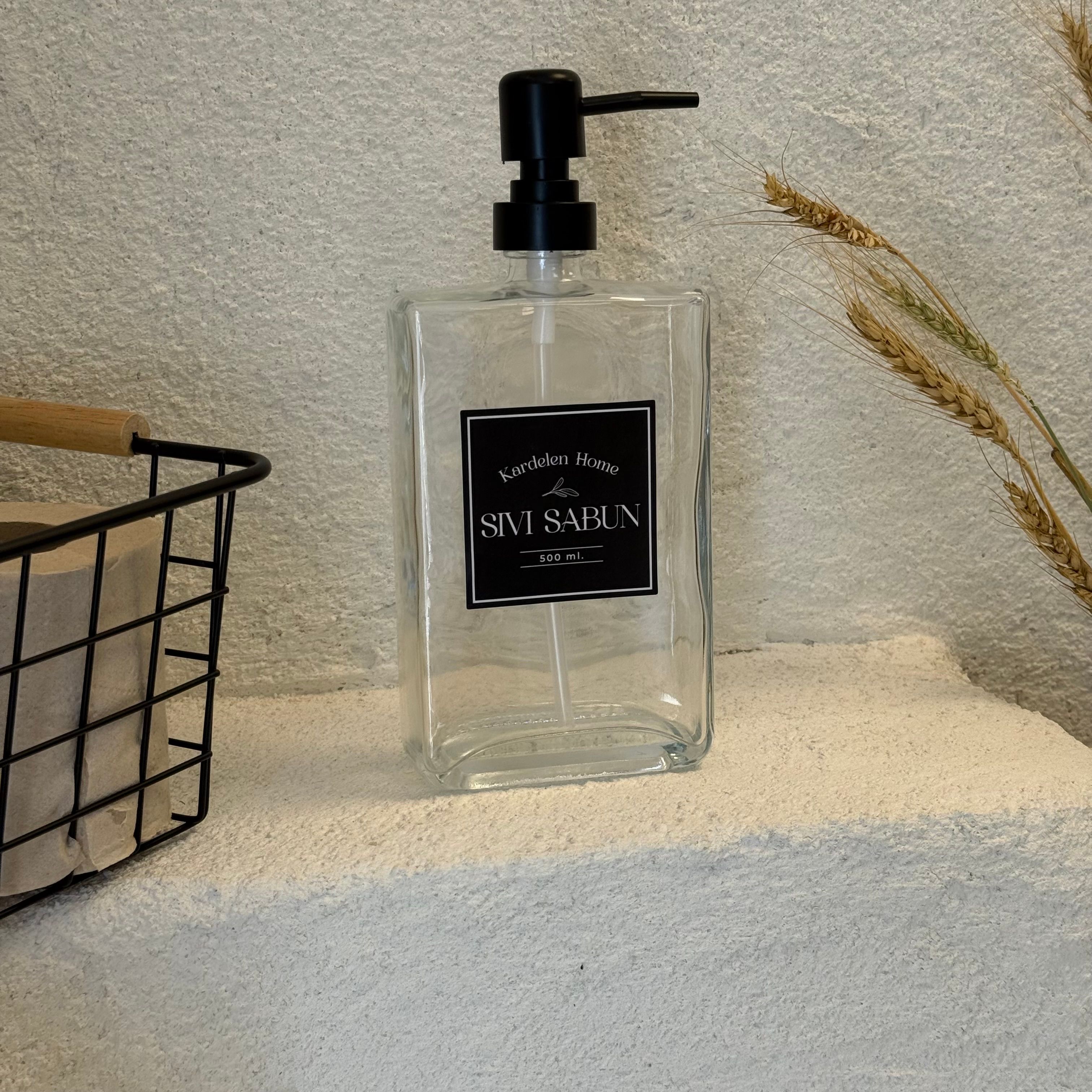 Otantik Sıvı Sabunluk Cam 500 ML 